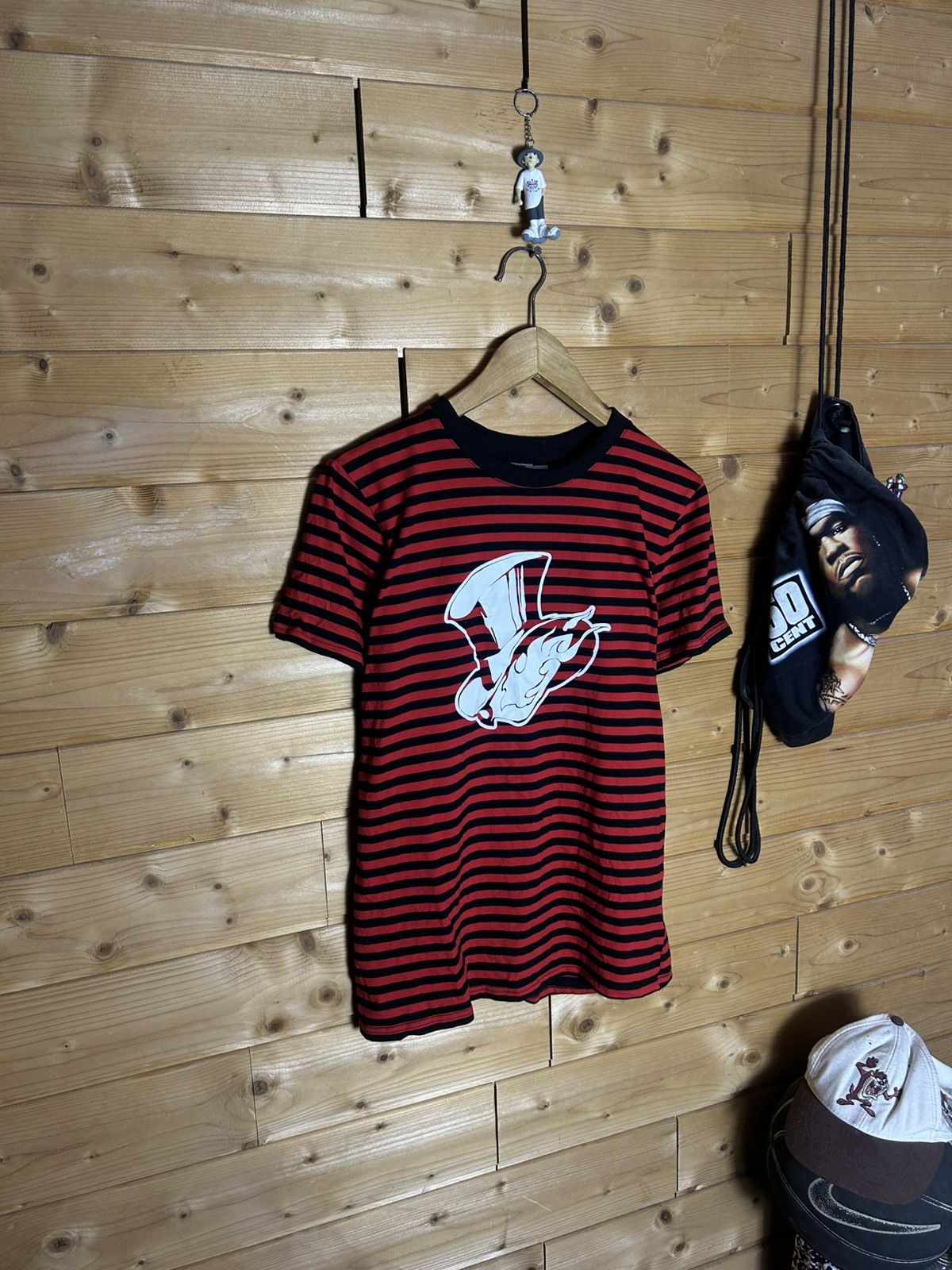 Japanese Brand Persona 5 sega video game striped t shirt Size US M / EU 48-50 / 2 - 1 Thumbnail
