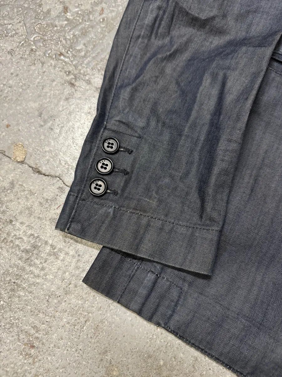Designer × Raf Simons × Vintage AW2009 Raf Simons Navy Denim Blazer Jacket Size 42R - 7 Thumbnail