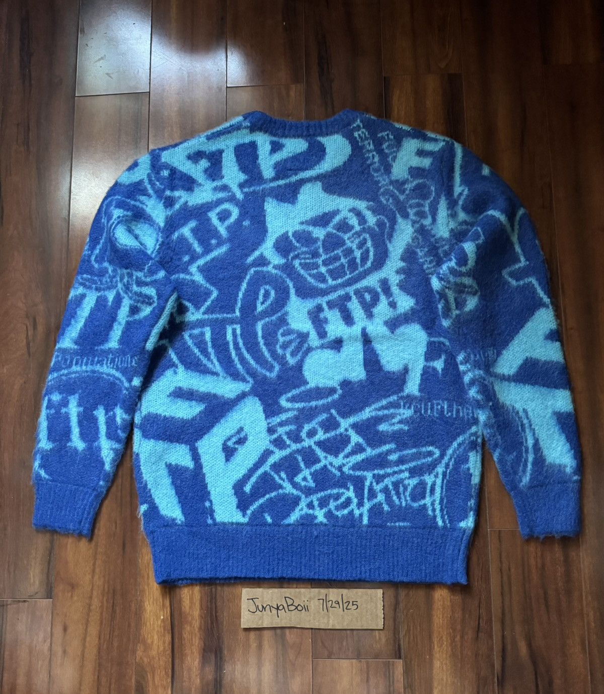 Fuck The Population FTP Archive Mohair Sweater Royal Blue Small Size US S / EU 44-46 / 1 - 2 Thumbnail