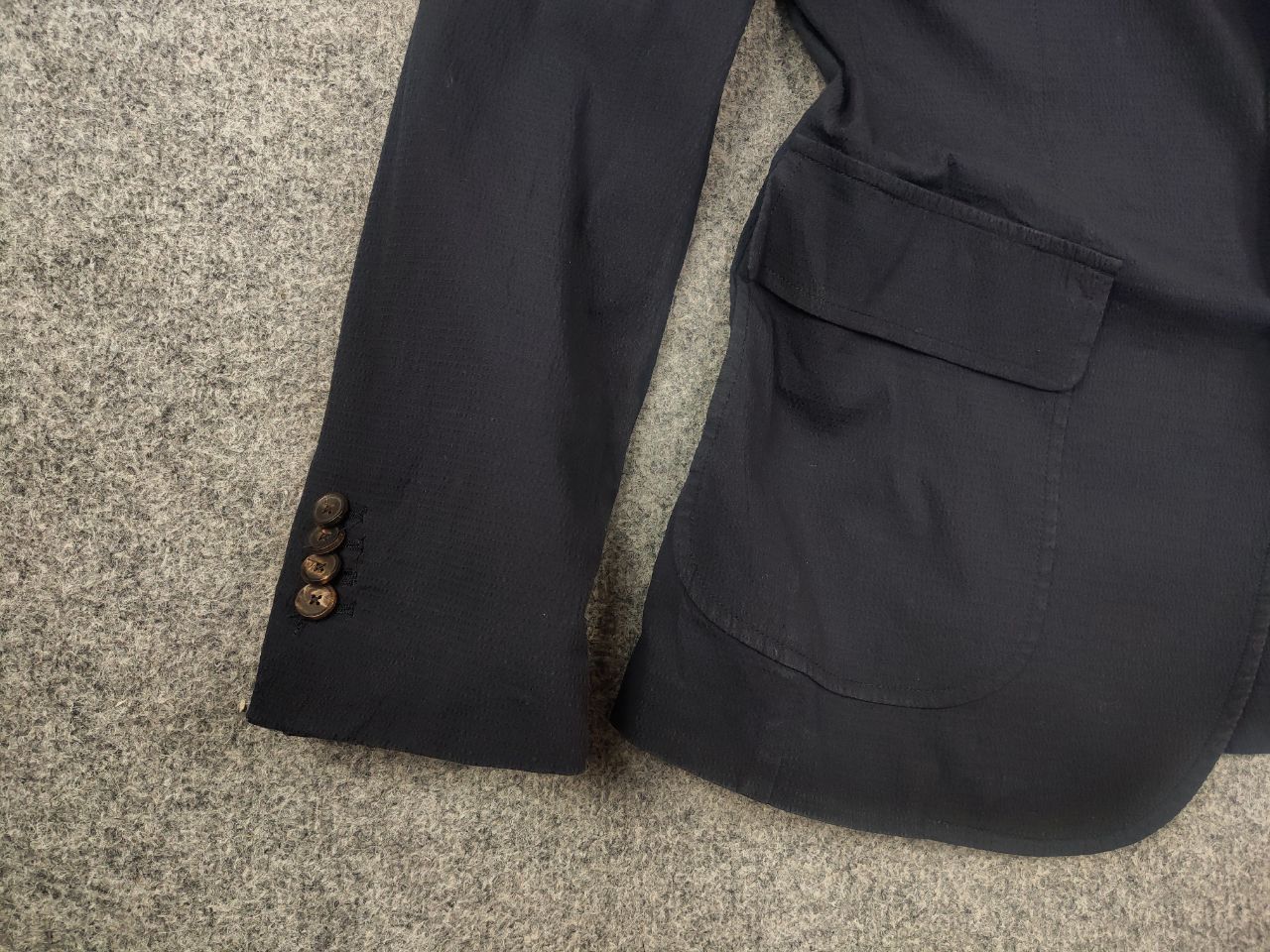 Doppiaa Doppiaa Italy Design navy color AAbibo Suit Blazer Pants Size 50R - 6 Thumbnail