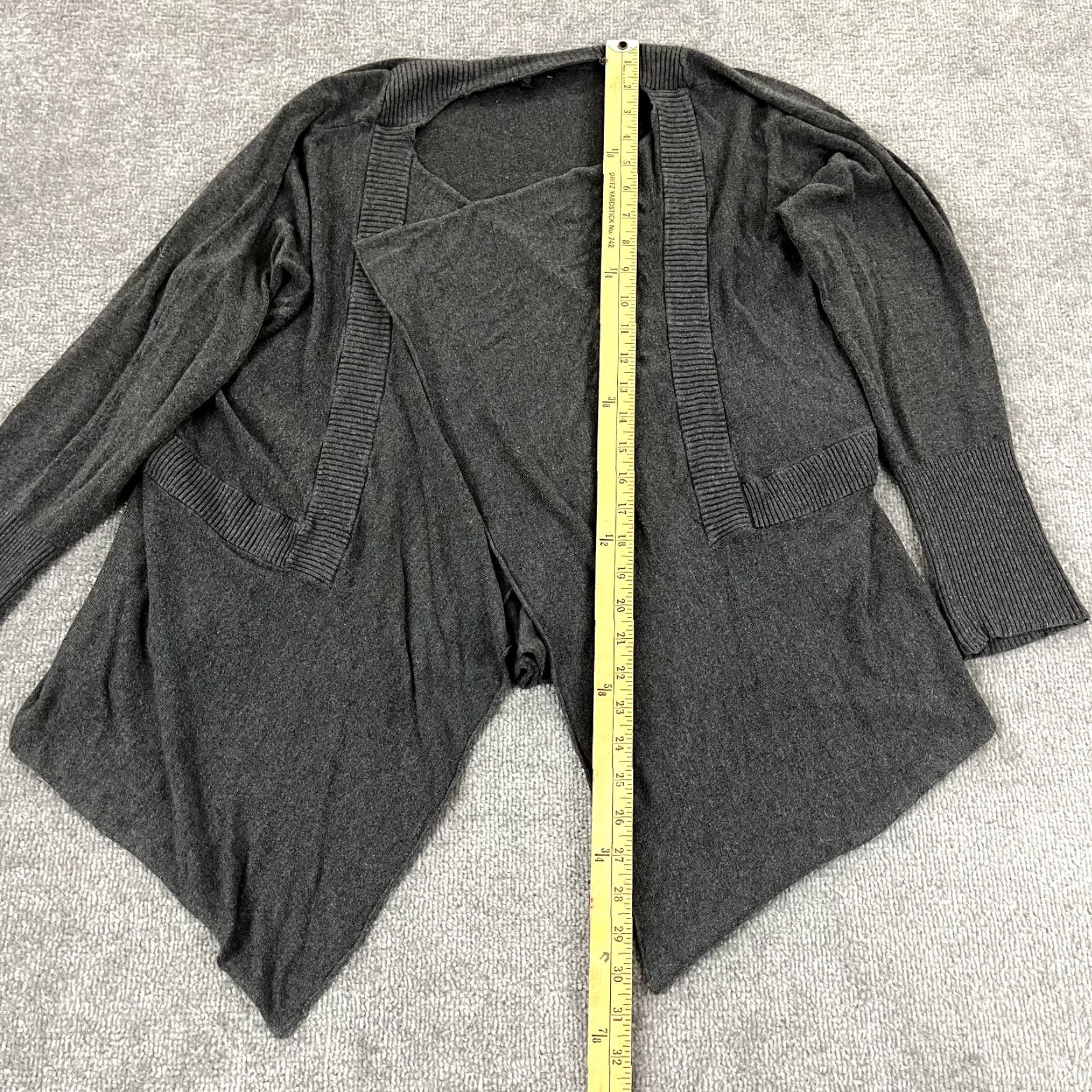 Eileen Fisher VINTAGE EILEEN FISHER Sweater Womens XL Gray Open Front Pullover Knit Long Sleeve Casual Office Size XL / US 12-14 / IT 48-50 - 4 Thumbnail