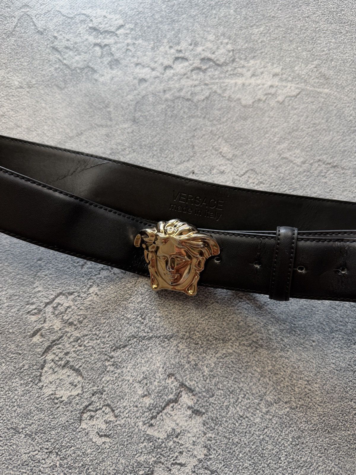Versace Vintage Versace Belt Leather Style Luxury Size 44 - 3 Thumbnail