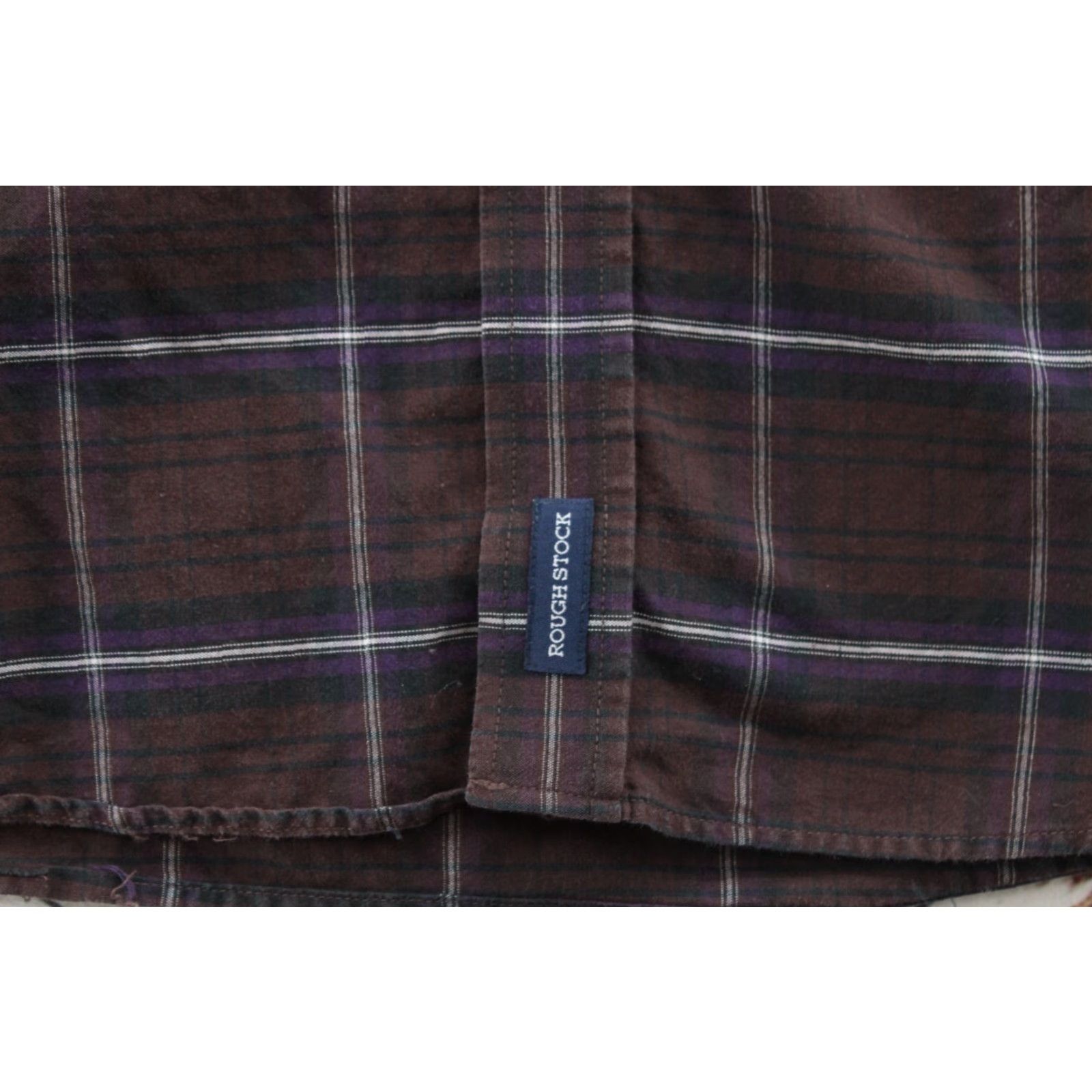 Vintage VINTAGE Panhandle Slim Rough Stock Shirt Mens 3XL Plaid Long Sleeve Western Brown Purple Block Button-Up Mens 3XL Brown Purple Plaid Western Shirt Size US XXL / EU 58 / 5 - 6 Thumbnail