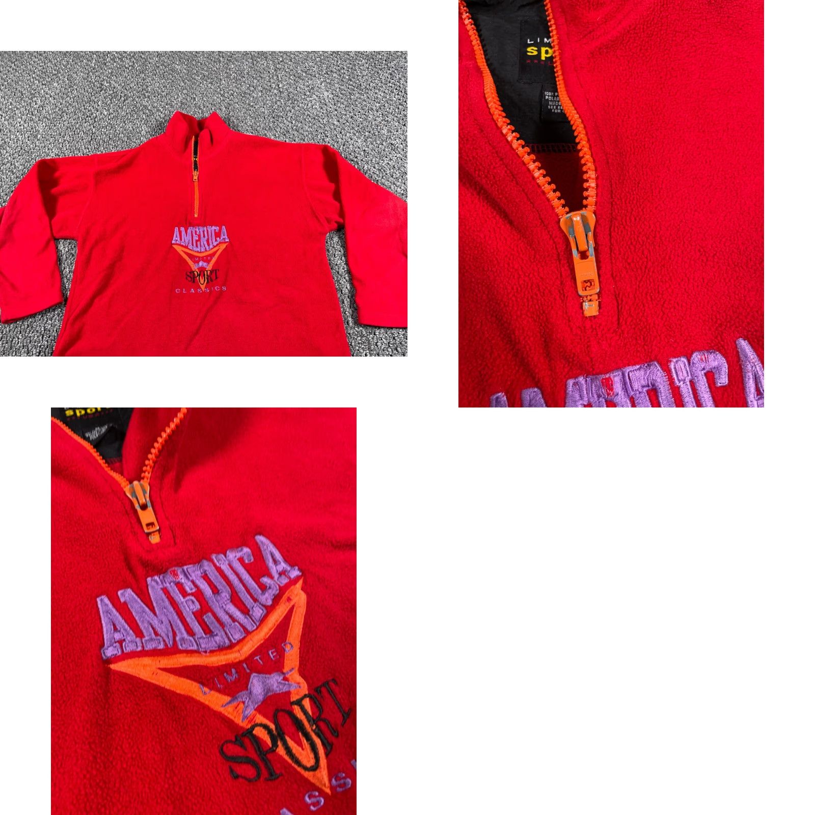 Vintage VINTAGE The Limited 1/4 Zip Fleece Pullover Women's Medium Red Embroidered USA Made Shirt Pullover Regular Womens 90s Retro Ski Embroidered Size M / US 6-8 / IT 42-44 - 9 Thumbnail