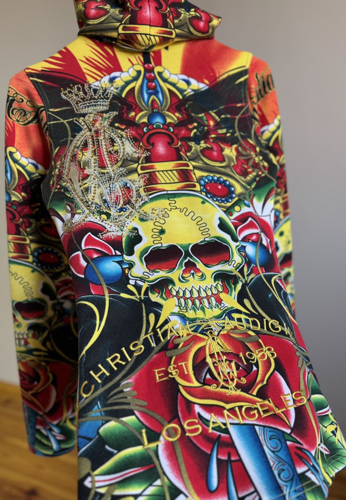 Christian Audigier Christian Audigier Ed Hardy Zip Hoodie Jacket Y2K All Over Size XS / US 0-2 / IT 36-38 - 9 Thumbnail