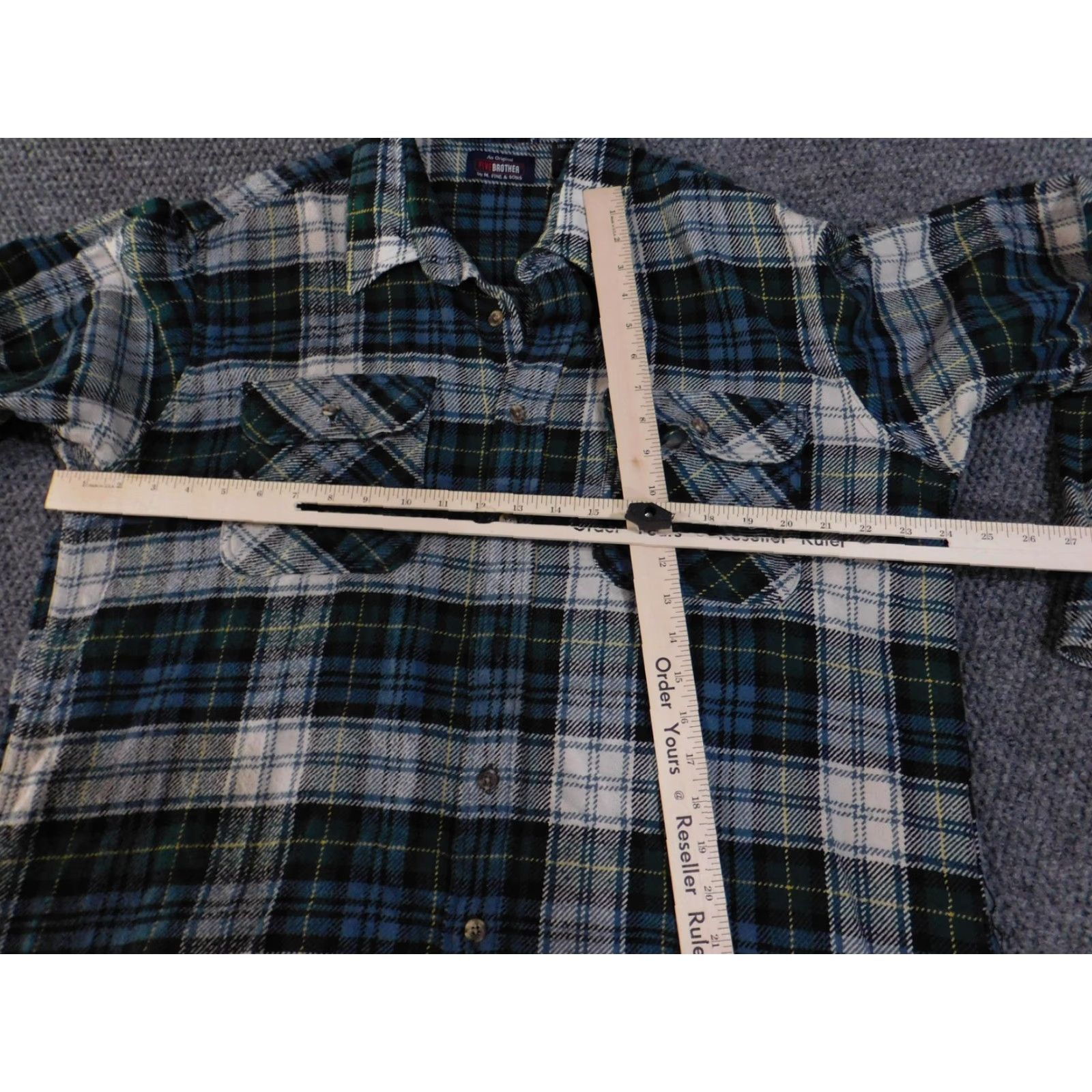 Vintage VINTAGE Five Brother Shirt Mens XL-T Green Plaid Flannel Workwear Long Sleeve Size US XL / EU 56 / 4 - 6 Thumbnail