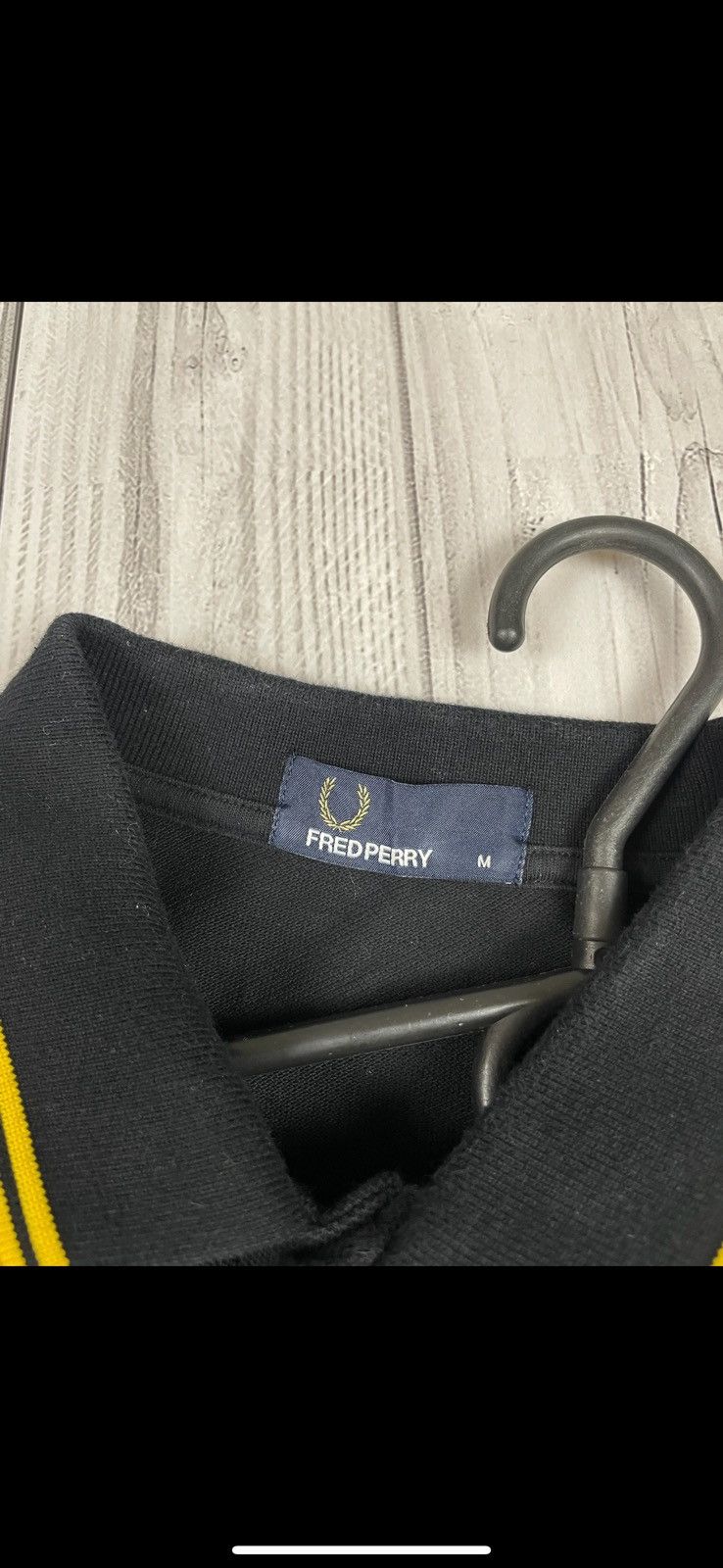 Fred Perry Vintage Fred perry polo black yellow line size M Size US M / EU 48-50 / 2 - 3 Thumbnail