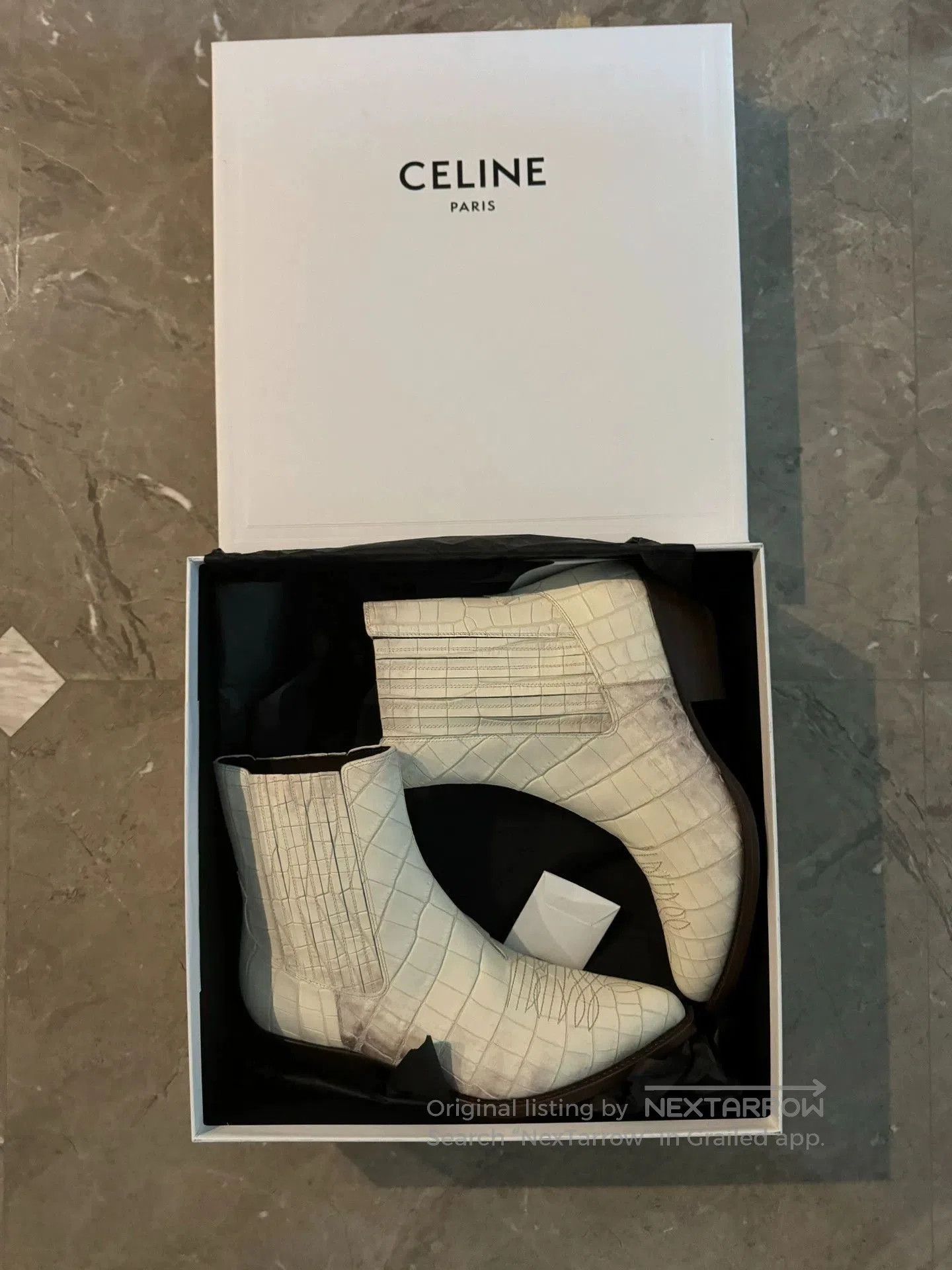 Celine White Crocodile. Size US 9 / EU 42 - 3 Thumbnail