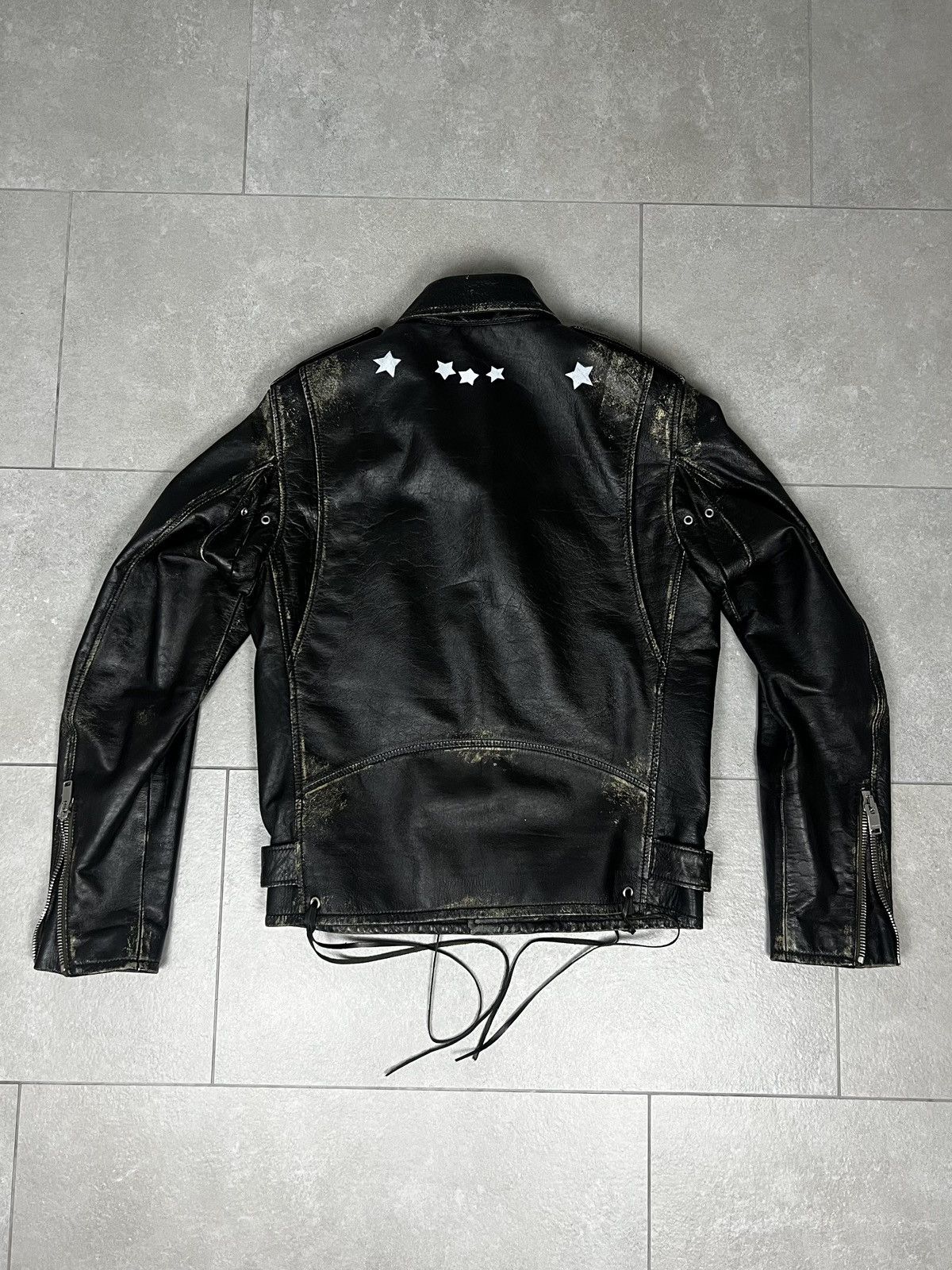 Saint Laurent Paris Saint Laurent Leather Stars Jacket Size US S / EU 44-46 / 1 - 2 Thumbnail
