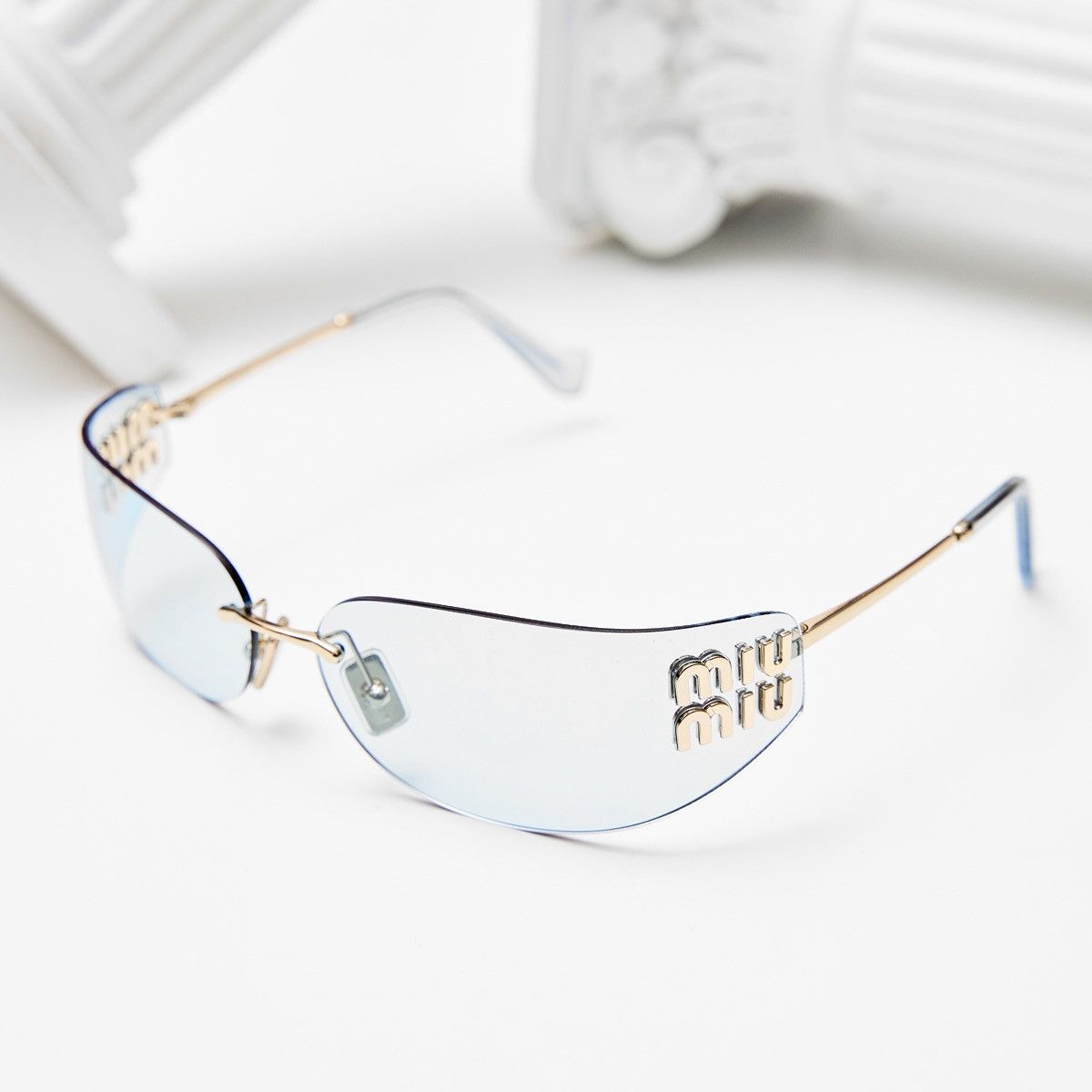 Miu Miu MIU MIU 0MU A51S ZVN10P SUNGLASSES Size ONE SIZE - 2 Thumbnail