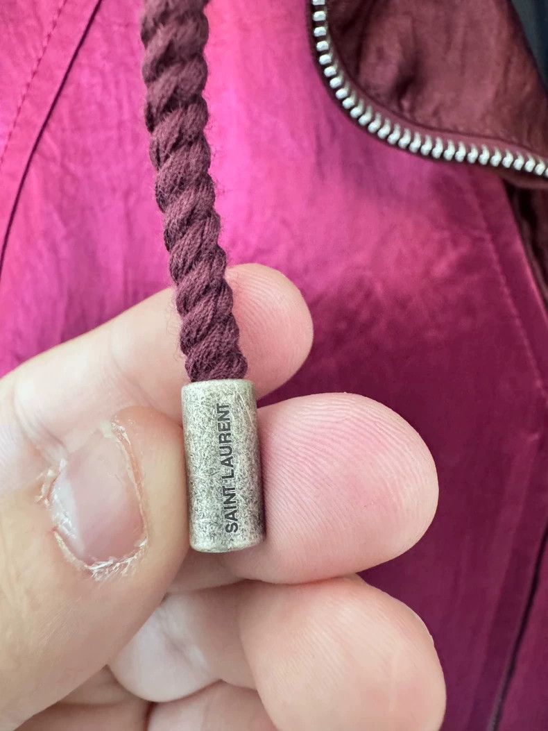Saint Laurent Paris Saint Laurent Paris Saint Laurent Burgundy Jacket for Sale Size US M / EU 48-50 / 2 - 6 Thumbnail