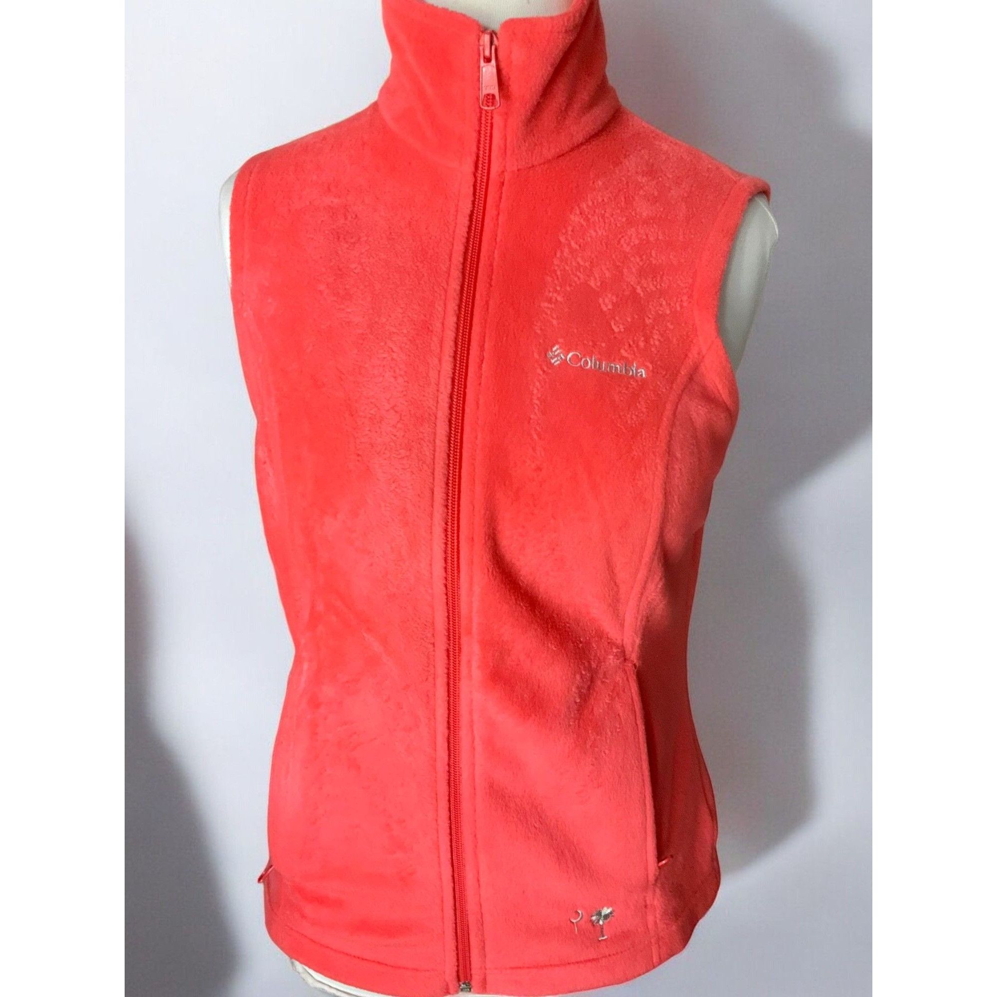Columbia Columbia Womens XS Polyester Embroidered Coral Fleece Vest F Size XS / US 0-2 / IT 36-38 - 2 Thumbnail