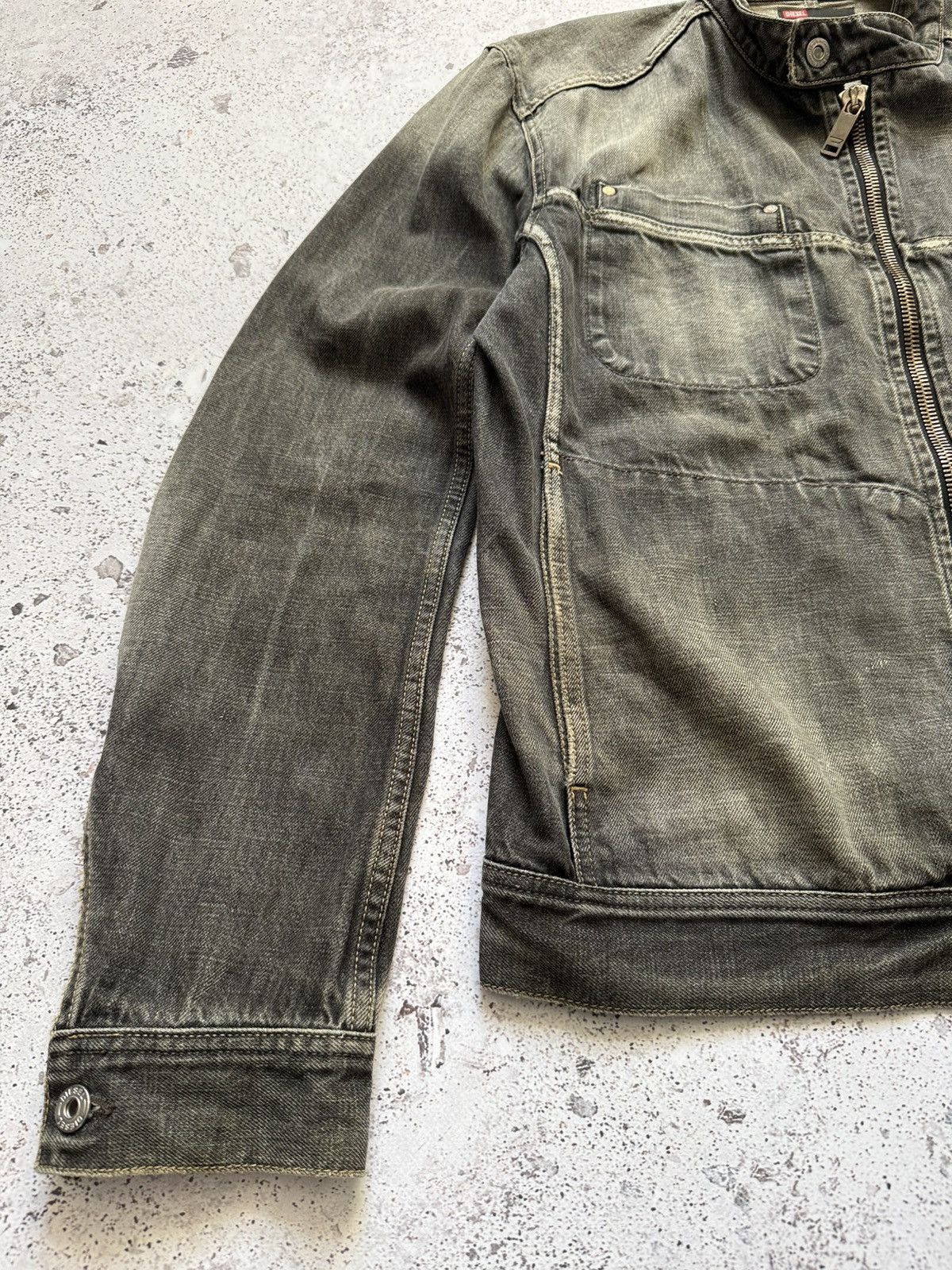 Diesel Vintage Diesel bomber moto jacket washed sun faded Size US XL / EU 56 / 4 - 6 Thumbnail