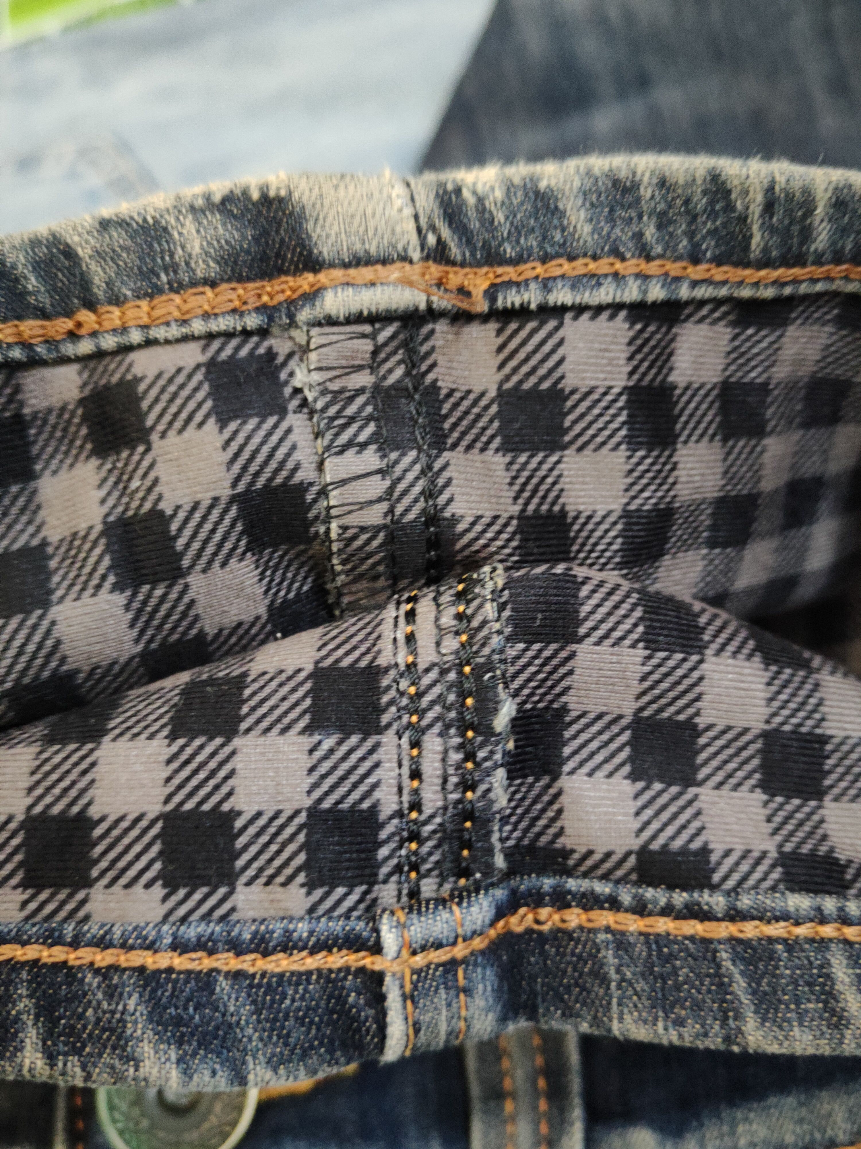 Edwin Edwin Dark Blue Distressed Ripped denim Jeans #W1412 Size US 33 - 14 Thumbnail