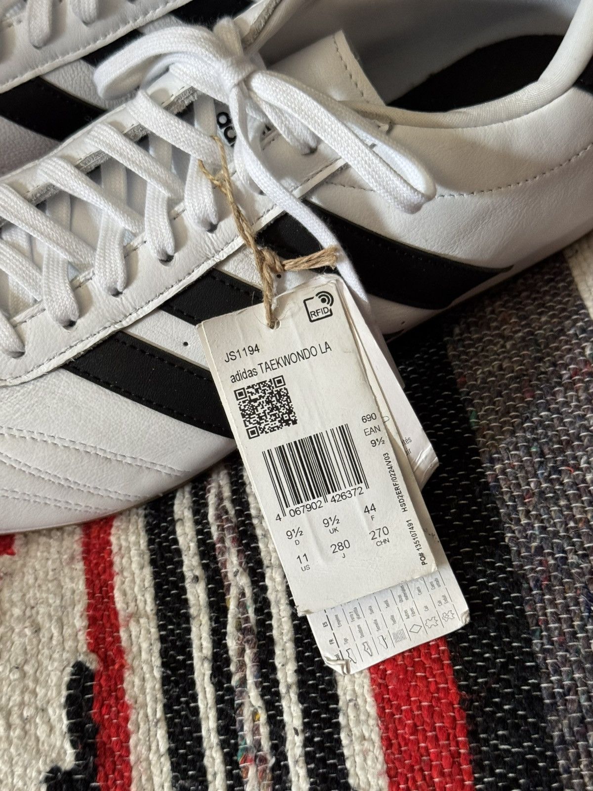 Adidas Adidas Taekwondo White Leather Low Japanese y2k Sneakers Size US 9.5 / EU 42-43 - 5 Thumbnail