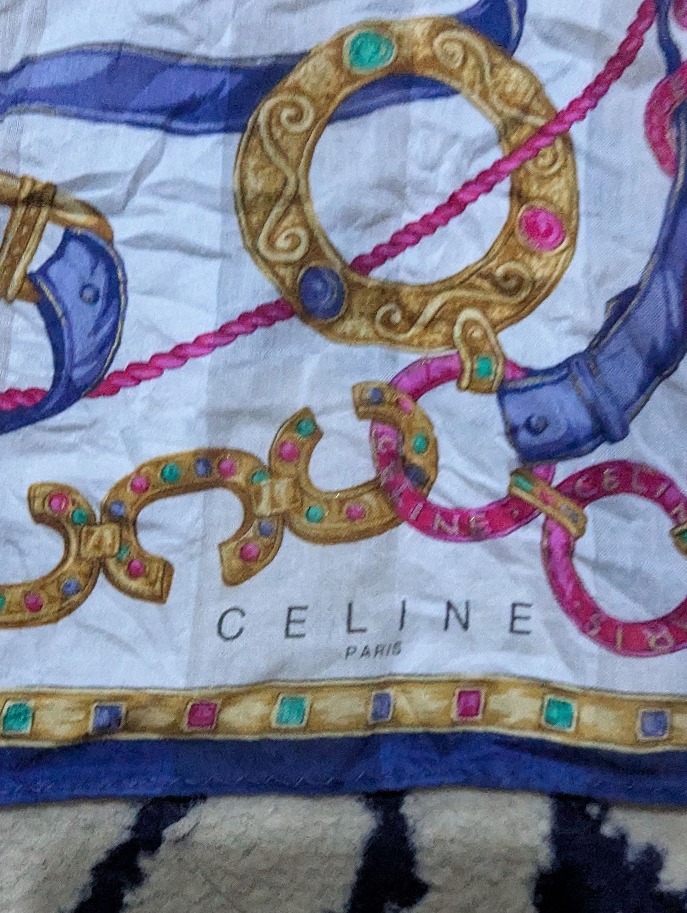 Celine × Vintage Celine Paris scarf Size ONE SIZE - 2 Thumbnail