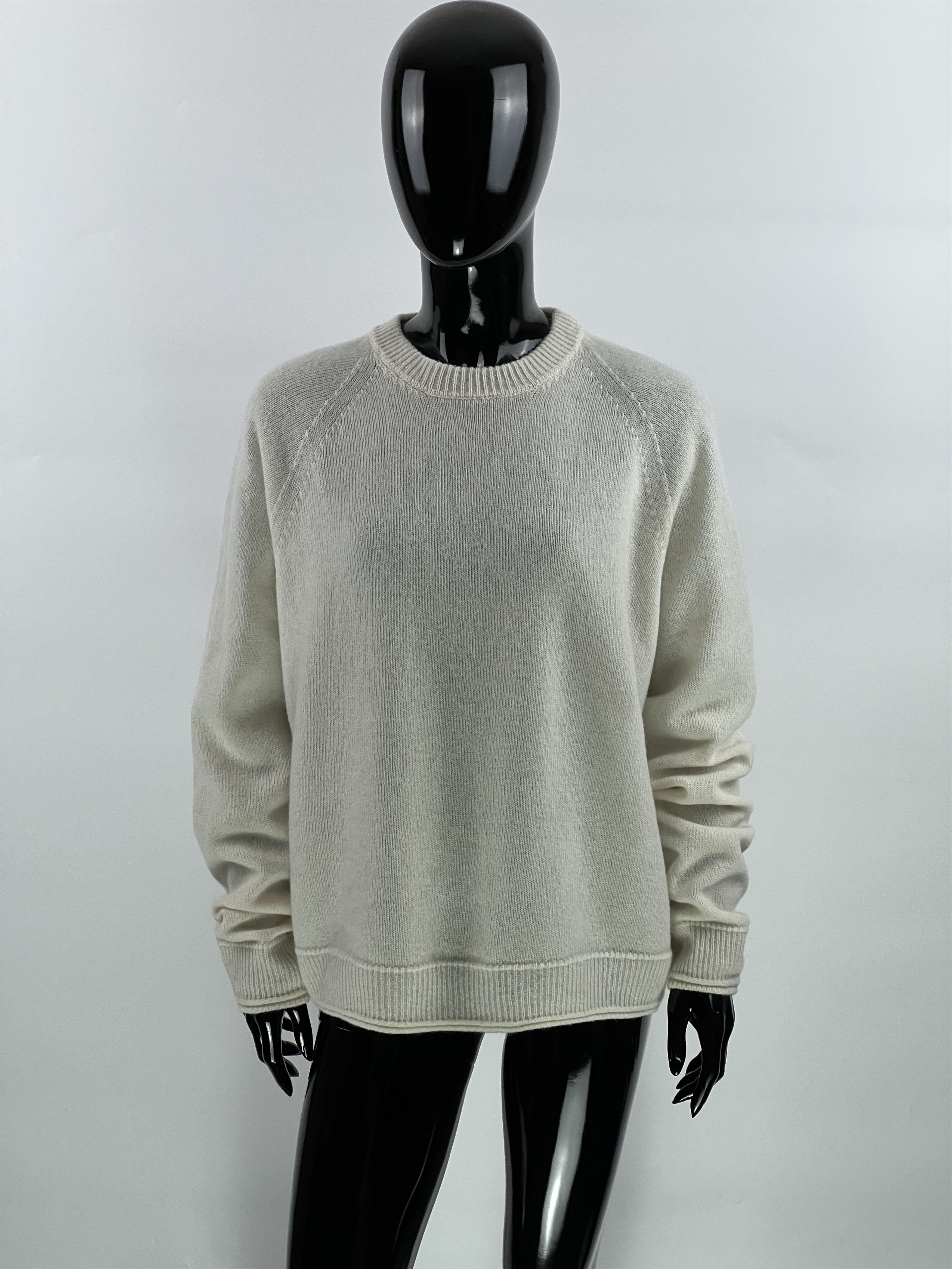 Other Momoni Ivory 100% Merino Wool Crew Neck Sweater Size L Size L / US 10 / IT 46 - 1 Thumbnail