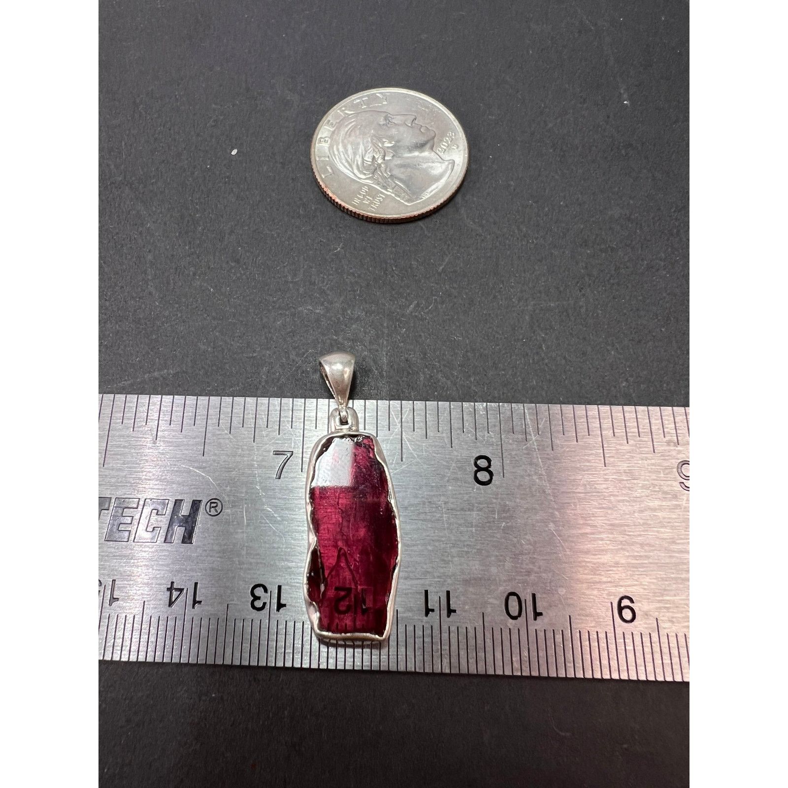 Other NEW Rubellite pink tourmaline 925 pendant 2.71 grams Size ONE SIZE - 4 Thumbnail