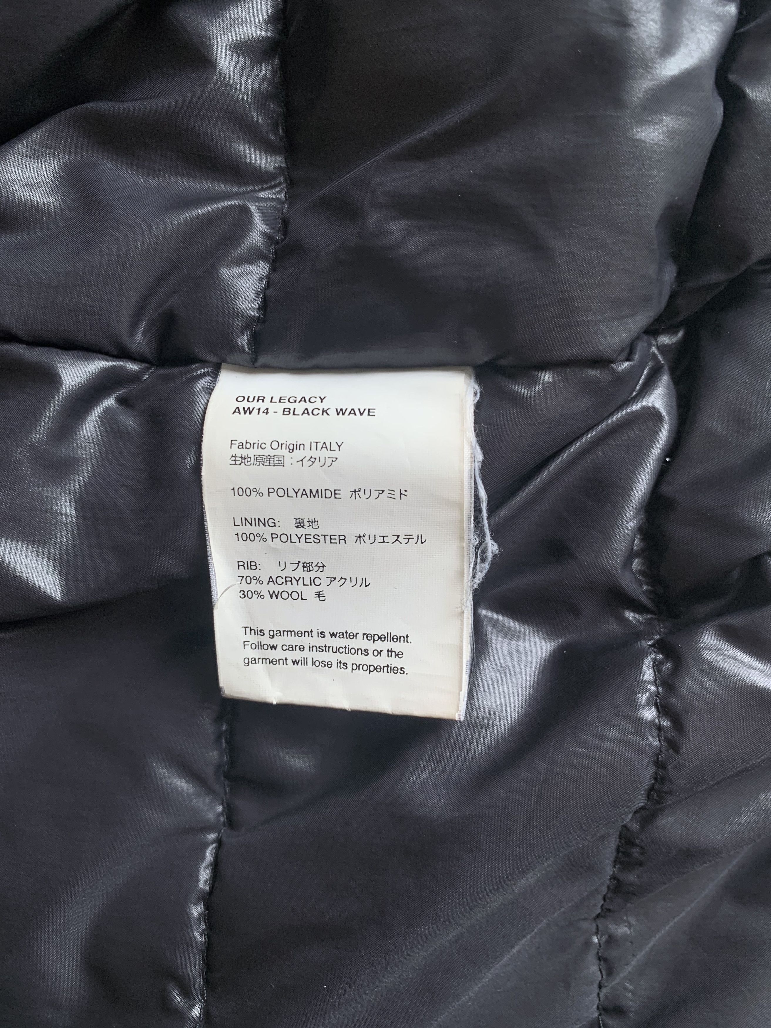 Our Legacy Black Wave Bomber Size US S / EU 44-46 / 1 - 8 Thumbnail