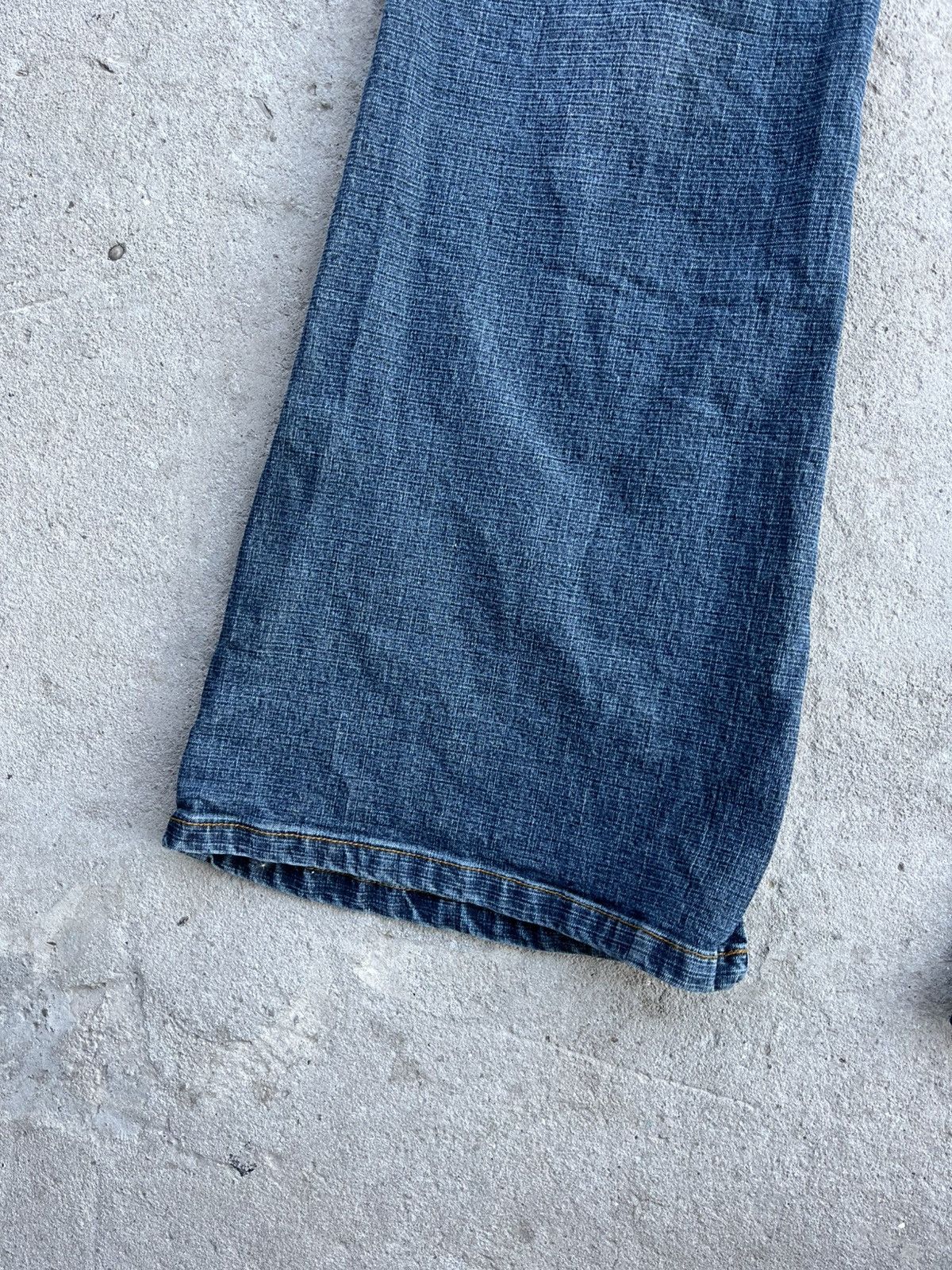 Hysteric Glamour × If Six Was Nine × Le Grande Bleu (L.G.B.) 90s Vintage Flared Boot Cut Faded Avant Gard Denim Jeans Y2k Size 30" / US 8 / IT 44 - 17 Thumbnail