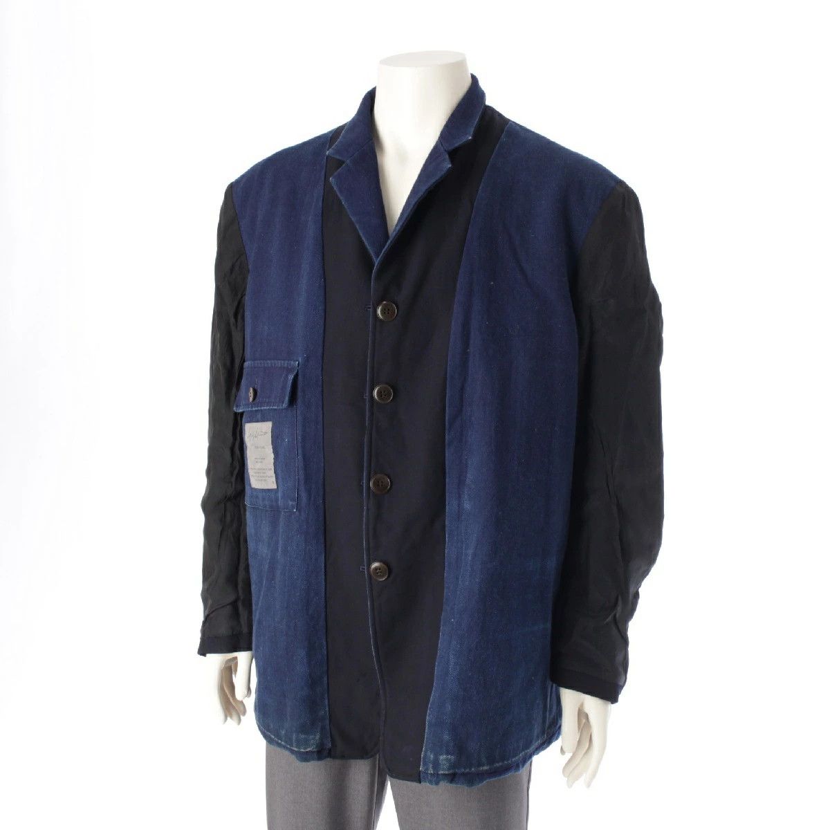 Yohji Yamamoto Yohji Yamamoto Pour Homme 96AW Oversized Tailored Jacket Size US S / EU 44-46 / 1 - 5 Thumbnail