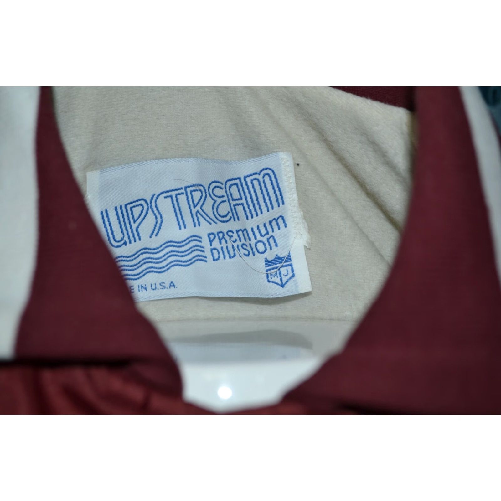 Vintage VTG Upstream Jacket Windbreaker Pabst Jacob Best Beer Maroon Medium M Men Nylon Lined Lightweight Velos? Size US M / EU 48-50 / 2 - 3 Thumbnail