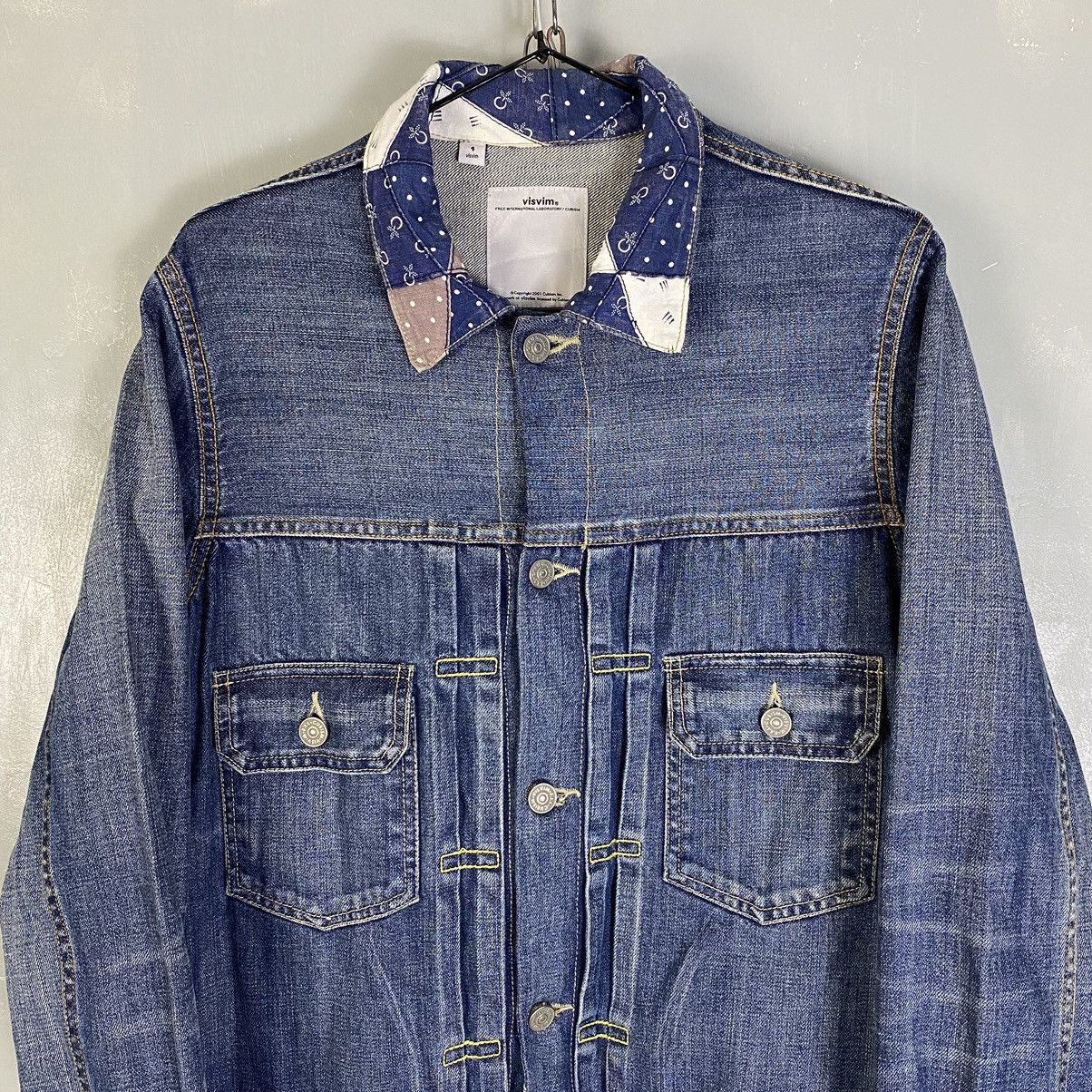 Visvim Visvim Bandana Collar Denim Jacket Size US S / EU 44-46 / 1 - 3 Thumbnail
