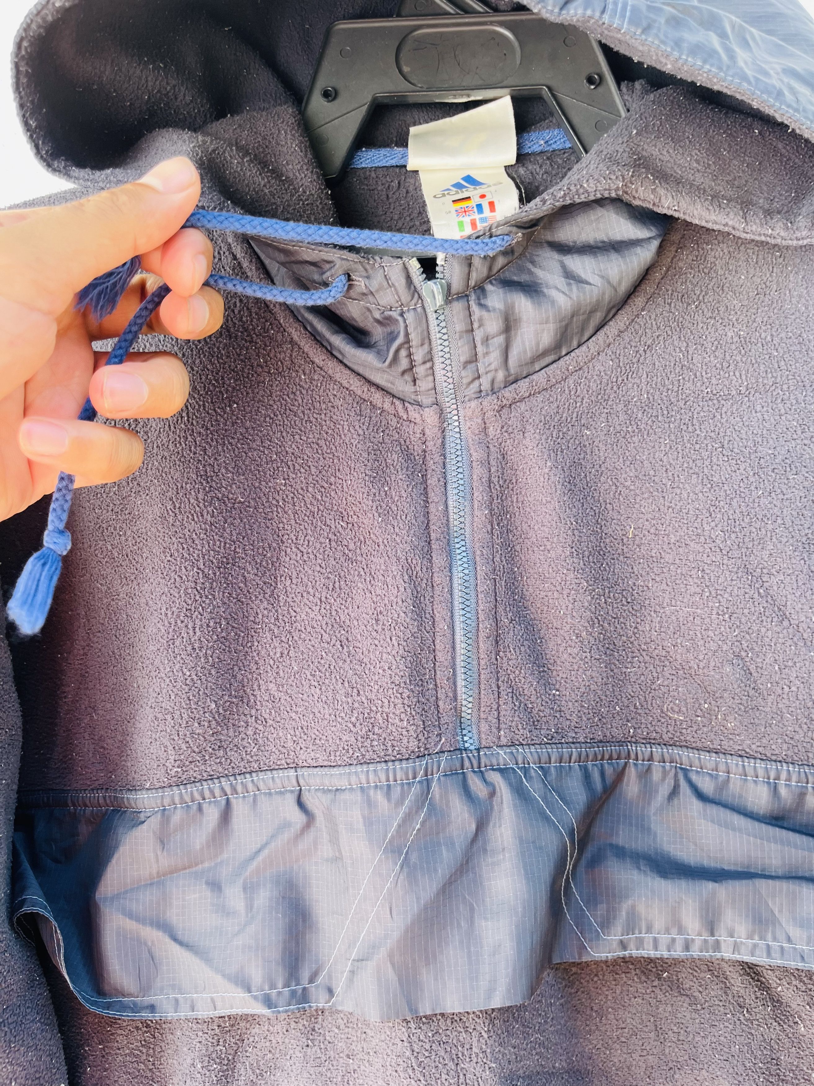 Adidas × Japanese Brand Vintage Adidas Half Zipper Hip Hop Fashion Style Size US L / EU 52-54 / 3 - 6 Thumbnail