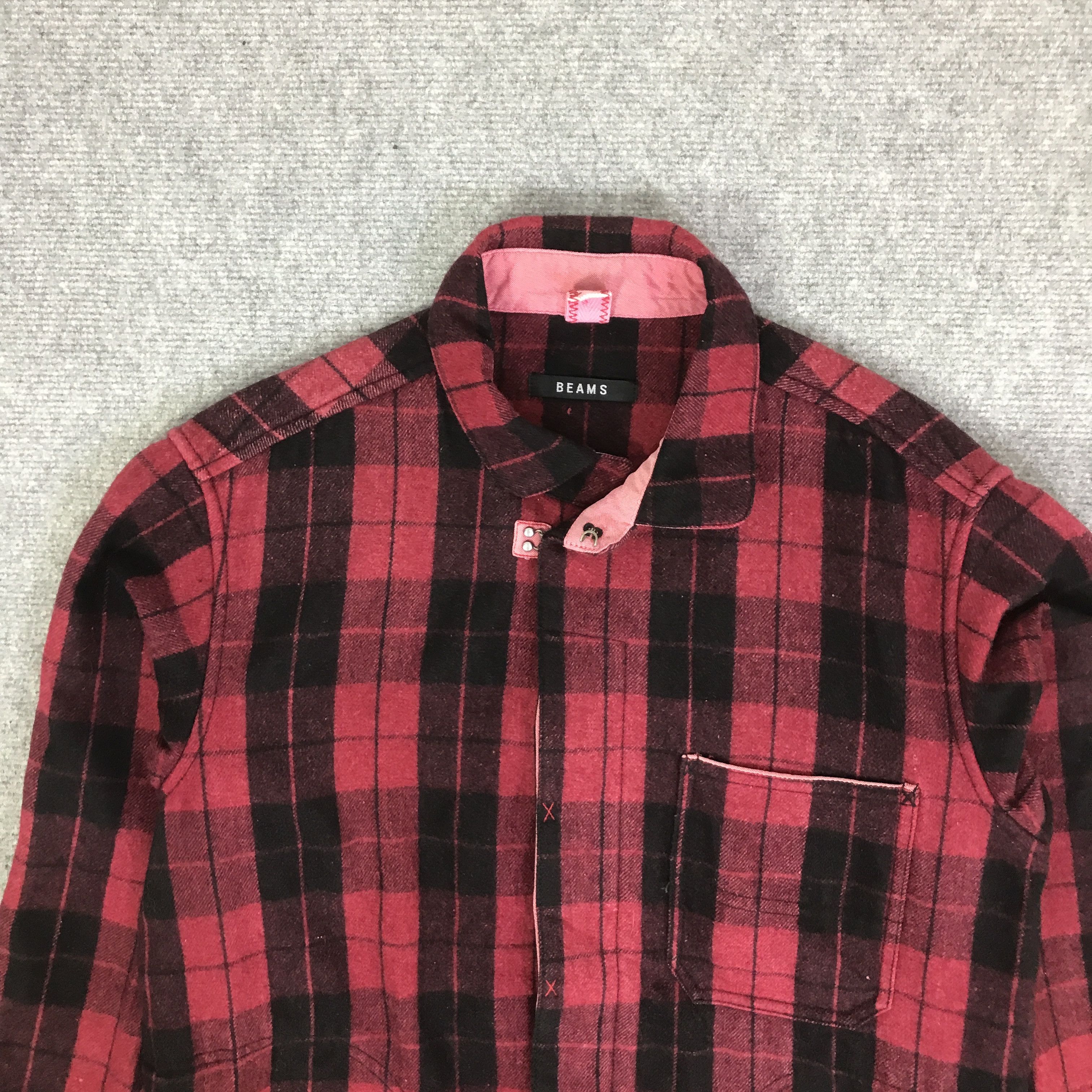 Beams Japan BEAMS FLANNEL TARTAN WOOL JACKET K84B6 Size US L / EU 52-54 / 3 - 2 Thumbnail