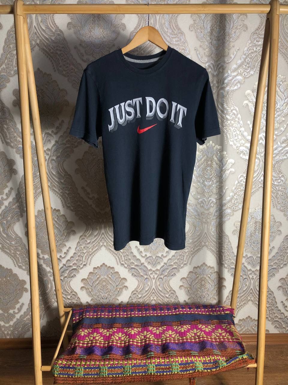 Nike × Vintage VERY RARE NIKE JUST DO IT BIG LOGO T-SHIRT SWOOSH DRILL Y2K Size US S / EU 44-46 / 1 - 1 Thumbnail