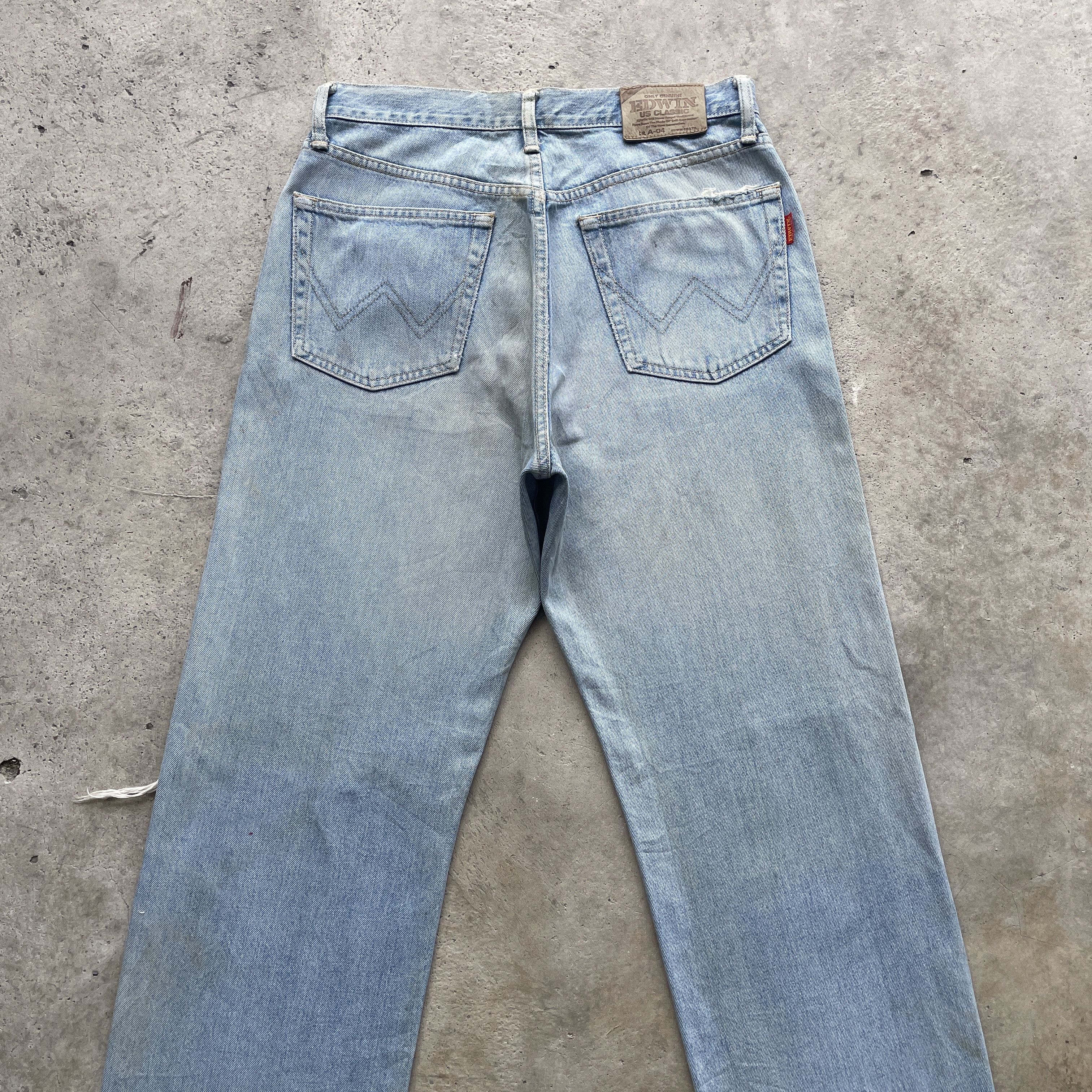 Japanese Brand VINTAGE EDWIN RIPPED DENIM FADED DISTRESSED JEANS PANTS W30 Size US 30 / EU 46 - 9 Thumbnail