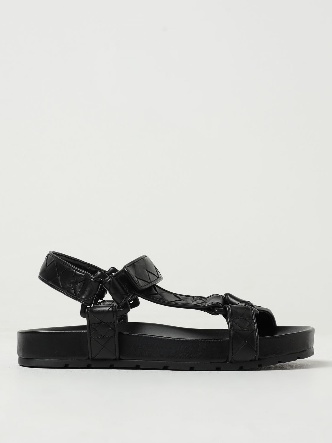 image of Bottega Veneta Flat Sandals Woman Black, Women's (Size 11)