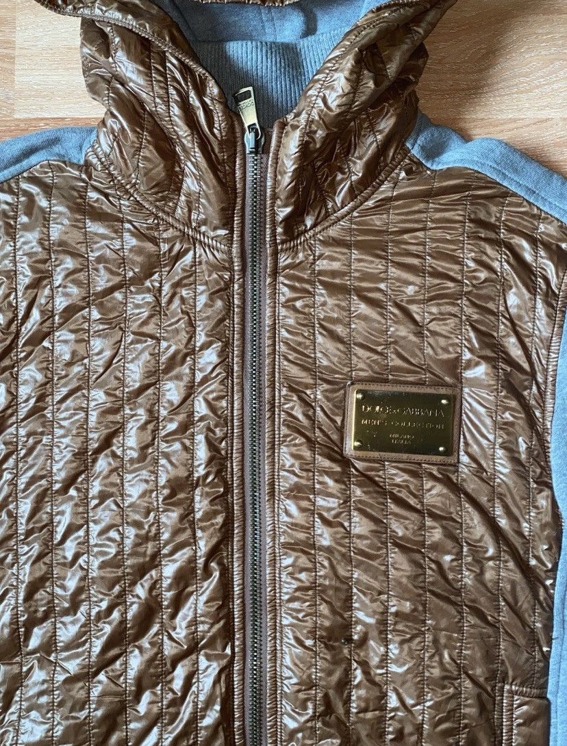 Dolce & Gabbana DOLCE & GABBANA QUILTED HOODIE ZIP JACKET SIZE 48 Size US M / EU 48-50 / 2 - 2 Thumbnail