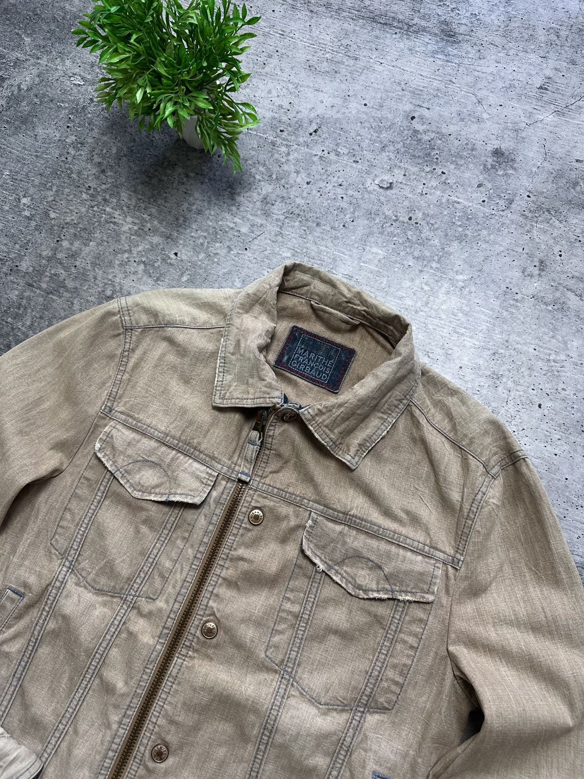 Marithe + Francois Girbaud Vintage Marithe Francois Girbaud Faded Archive Y2K Jacket Size M / US 6-8 / IT 42-44 - 4 Thumbnail