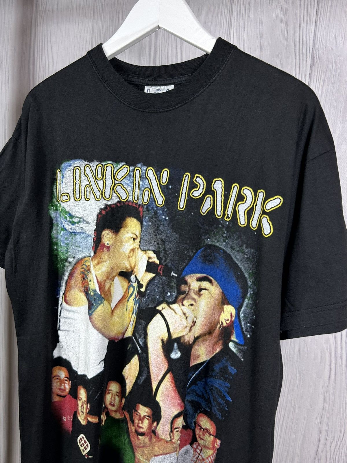 Band Tees RARE! Vintage 90s Linkin Park LP Rock Band Black T-Shirt XL Size US XL / EU 56 / 4 - 4 Thumbnail