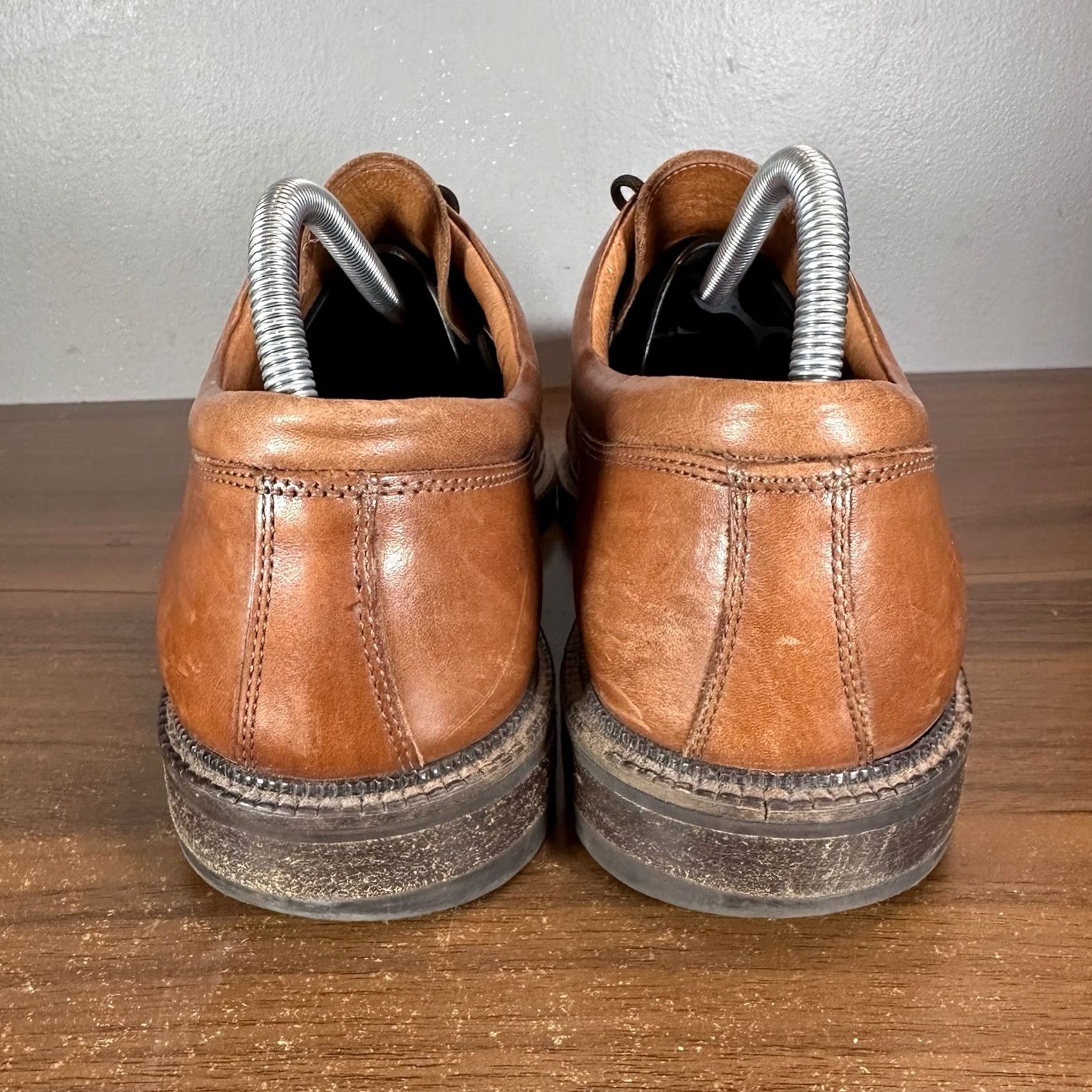 Johnston & Murphy Passport Dress-Shoes Mens 10 M Italian Leather Cap-Toe Brown Johnston & Murphy Shoes Mens 10 M Passport Cap Toe Brown  main image 4