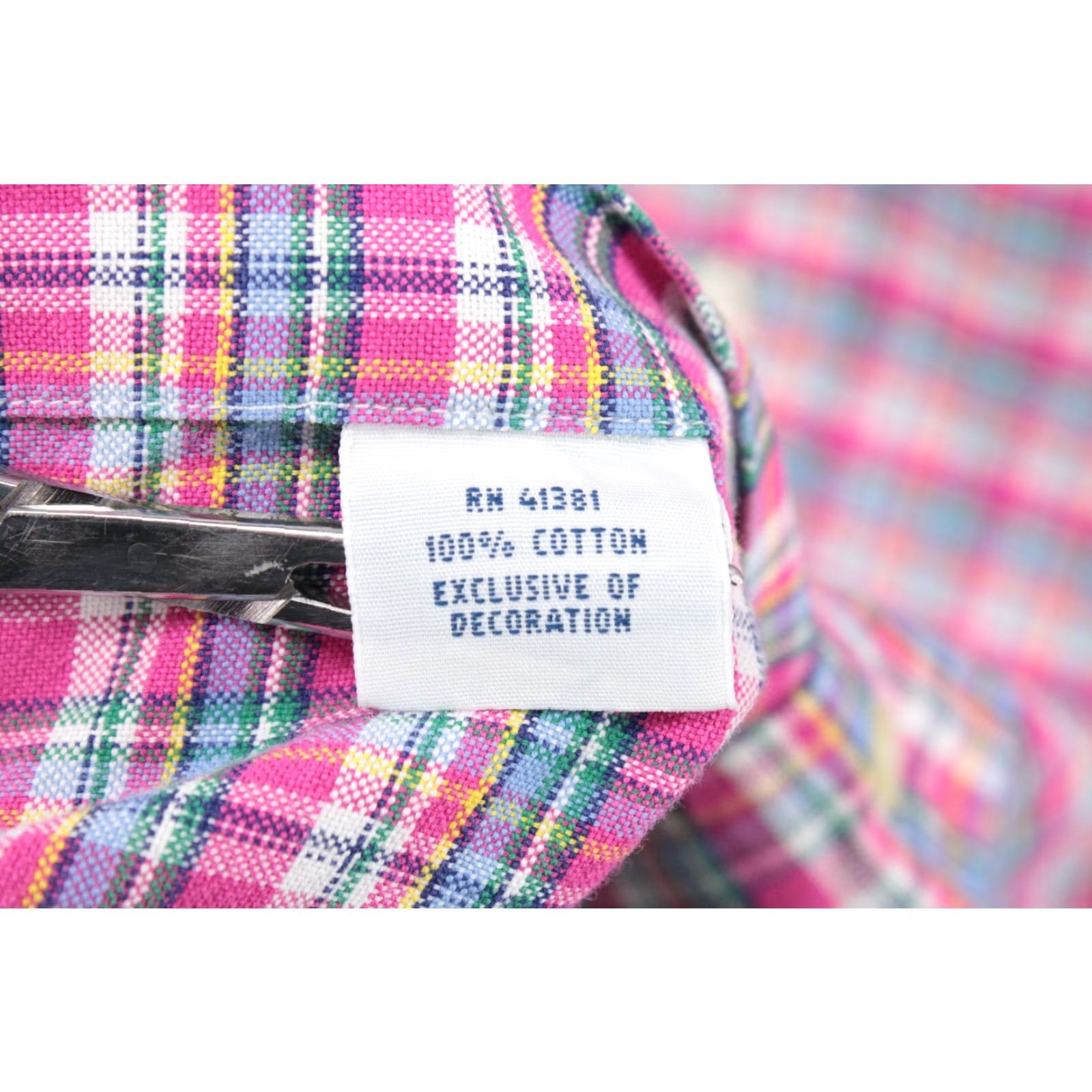Polo Ralph Lauren Polo Ralph Lauren Shirt Mens 2XLT Pink Check Plaid Long Sleeve Flesh Pony Logo Size US XXL / EU 58 / 5 - 6 Thumbnail