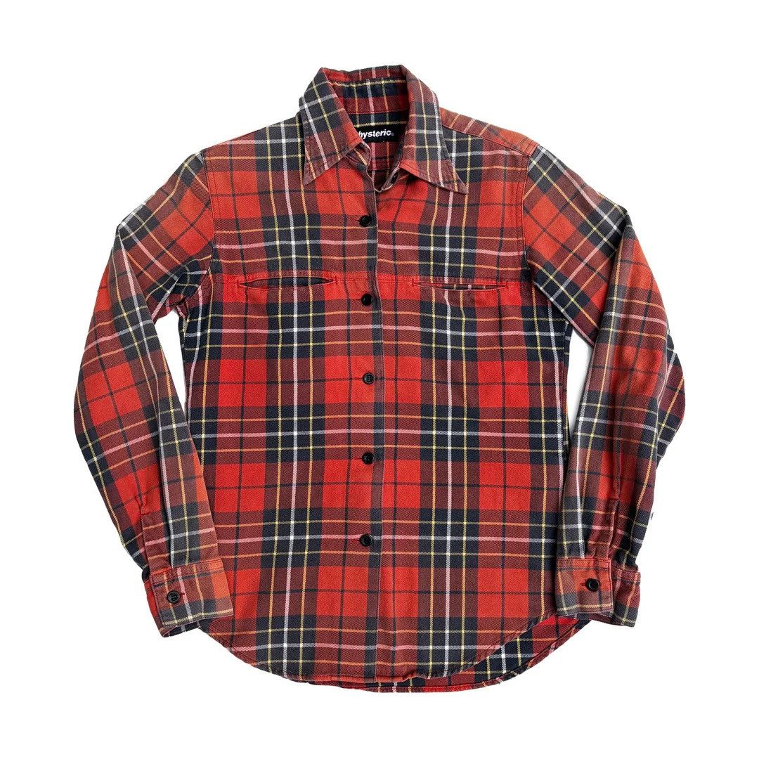 Hysteric Glamour Hysteric Glamour 1990 90s Vintage Tartan Fitted Japan Shirt Size M / US 6-8 / IT 42-44 - 1 Thumbnail