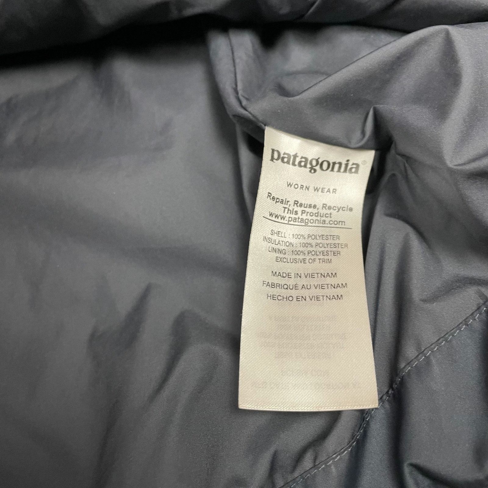 Patagonia Patagonia Women's Gray Full Zip Hooded Puffer Jacket Large Size L / US 10 / IT 46 - 7 Thumbnail