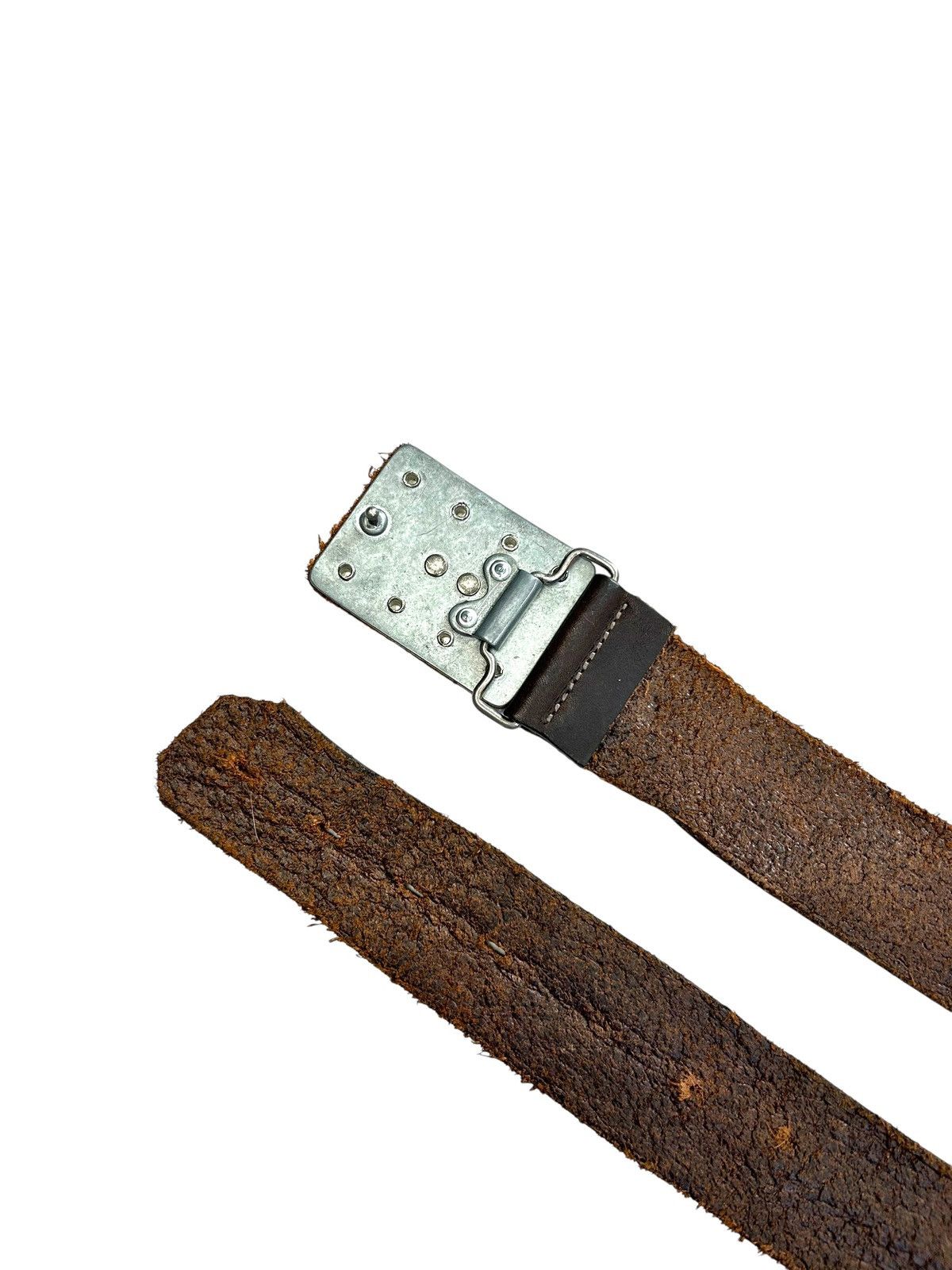 Vintage 70s 80s Vintage Brown Leather Metal Eagle Belt Retro Size ONE SIZE - 6 Thumbnail
