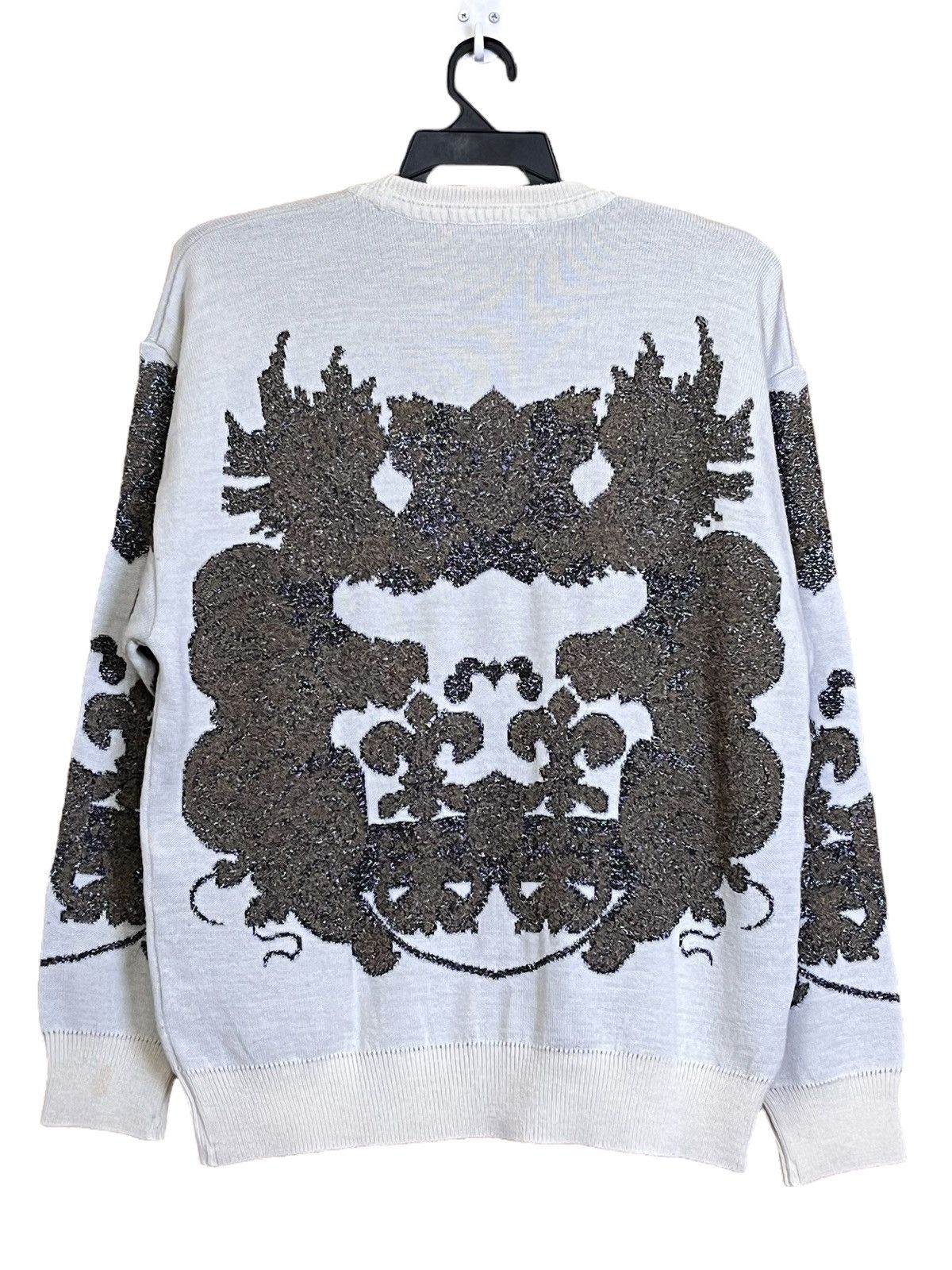 Japanese Brand vintage japanese HOMME LIBRE wolf embroidered knit sweats Size L / US 10 / IT 46 - 3 Thumbnail