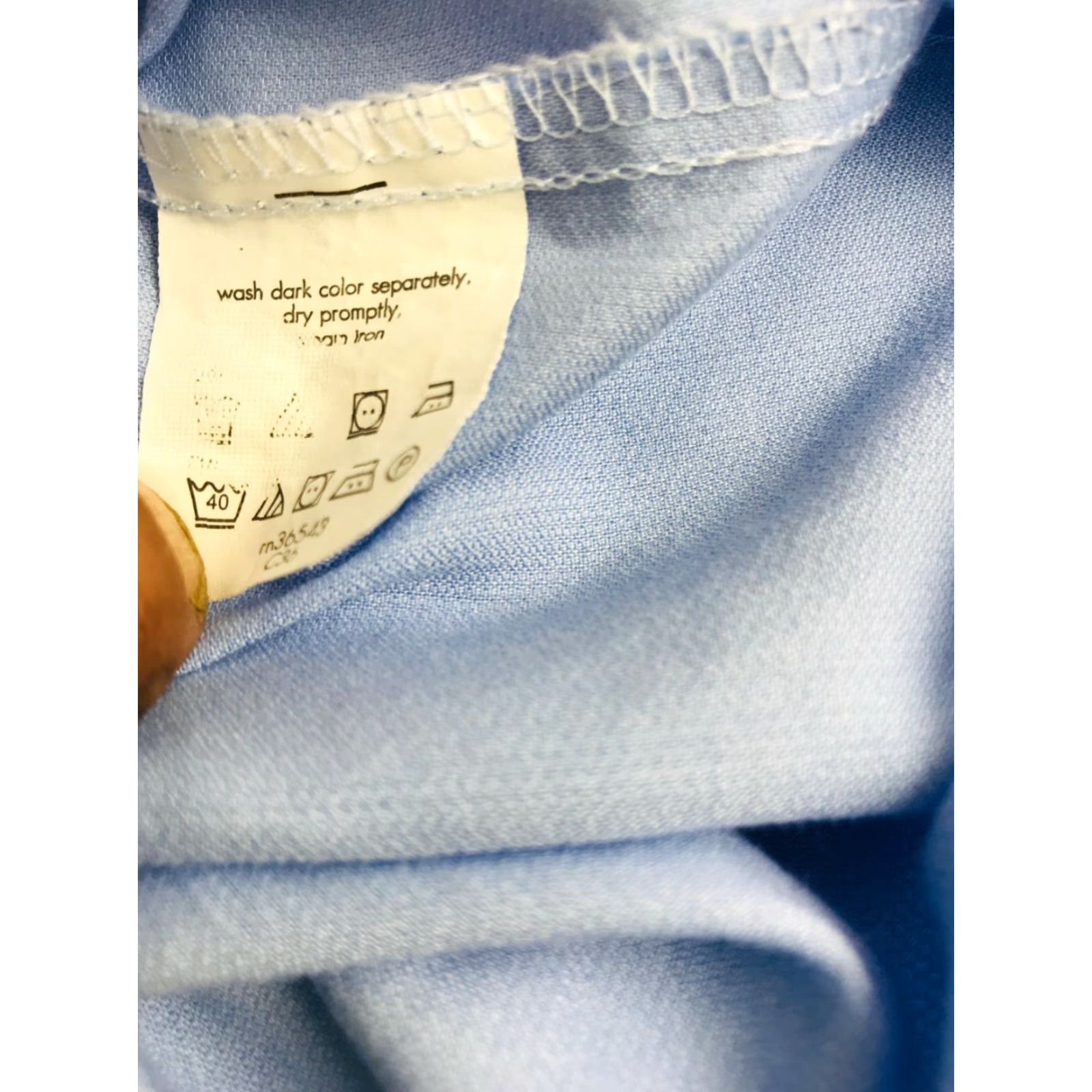 Geoffrey Beene Geoffrey Beene Shirt Men's 17 34-35 Blue Button-Up Classic Fit Wrinkle Free Size US XL / EU 56 / 4 - 6 Thumbnail