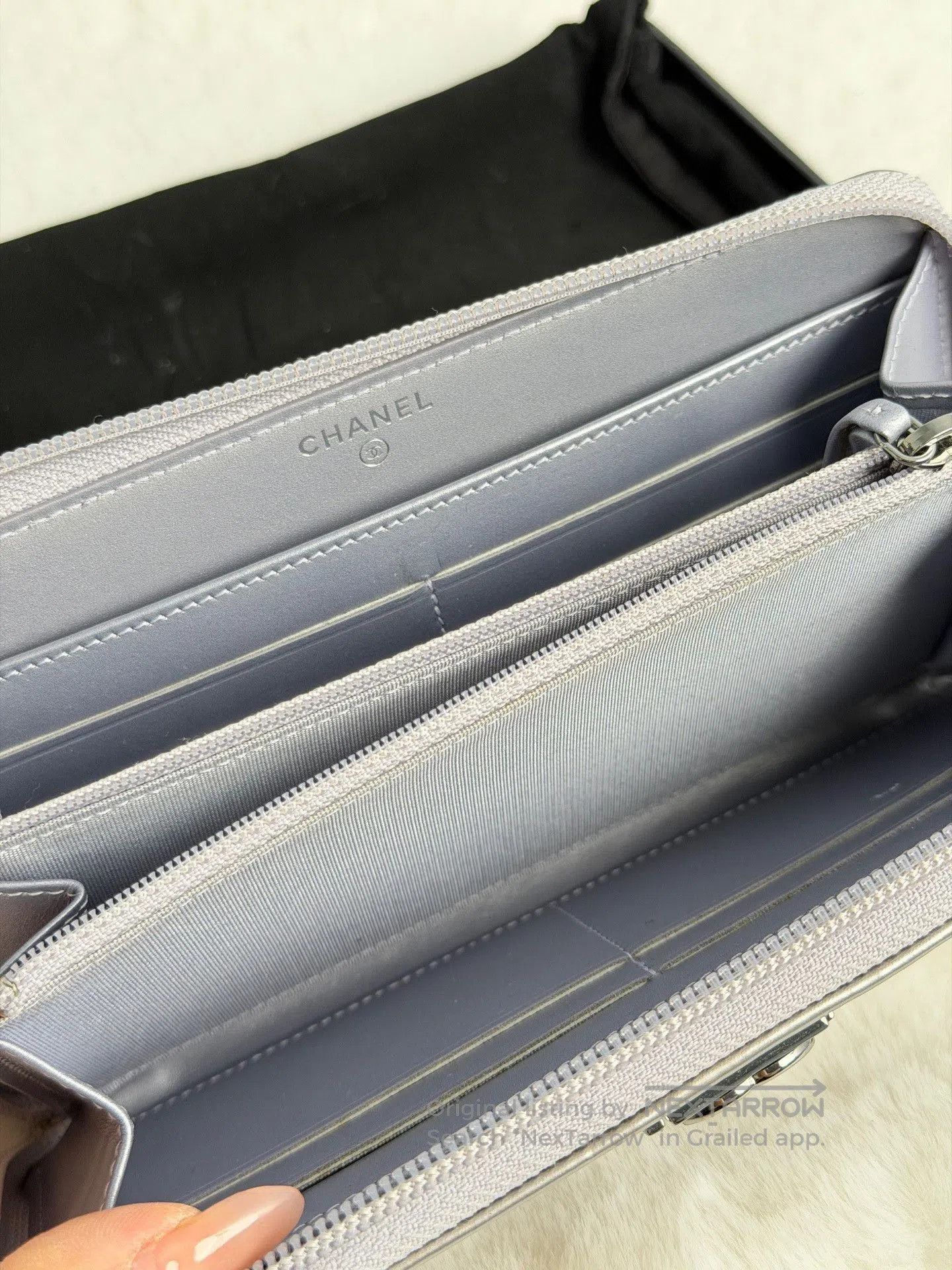 Chanel Chanel Metallic Calfskin Wallet. Size ONE SIZE - 6 Thumbnail