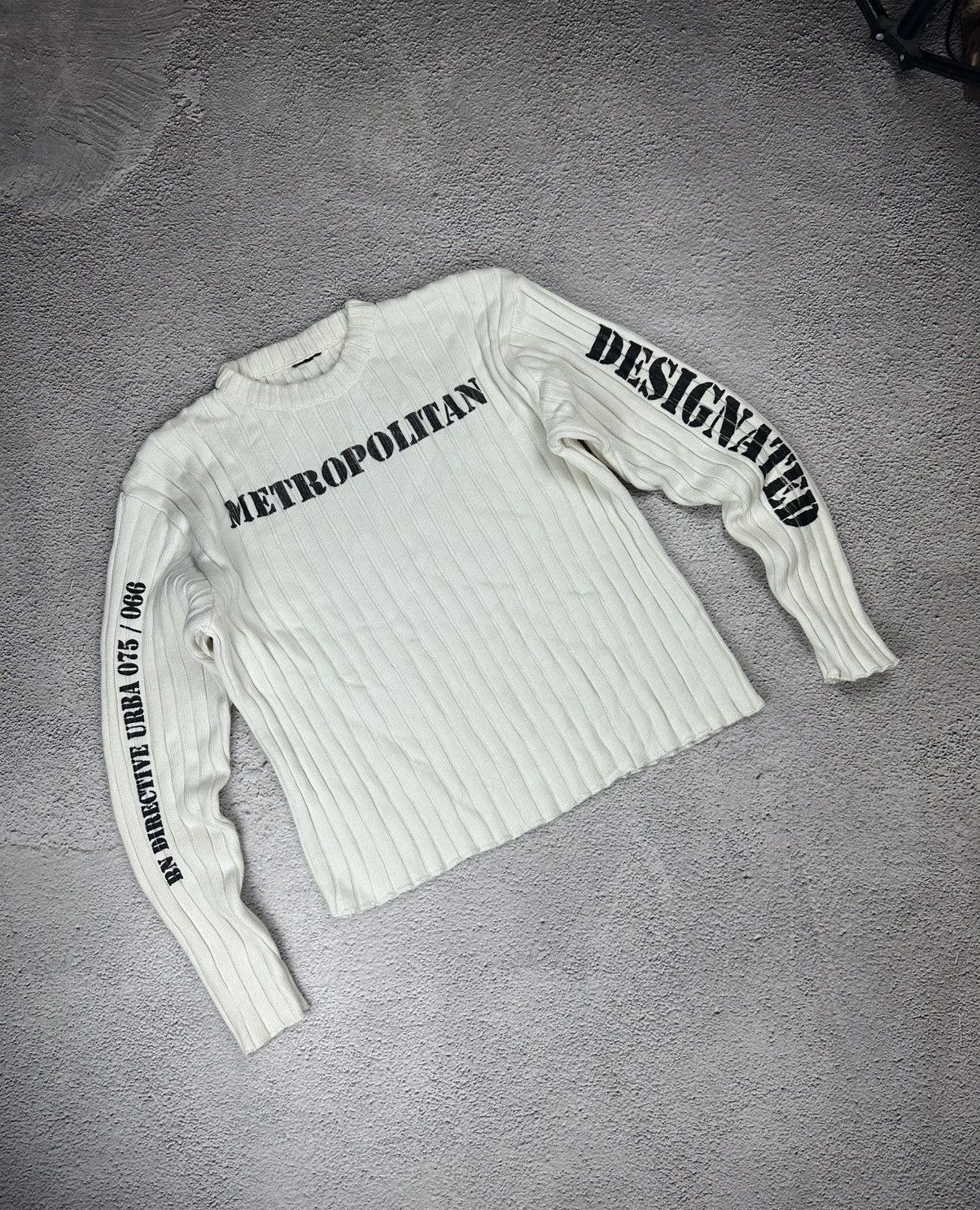 Other Vintage Diesel Style Knitwear Y2K Striped Opium SK8 Logo Size US S / EU 44-46 / 1 - 3 Thumbnail