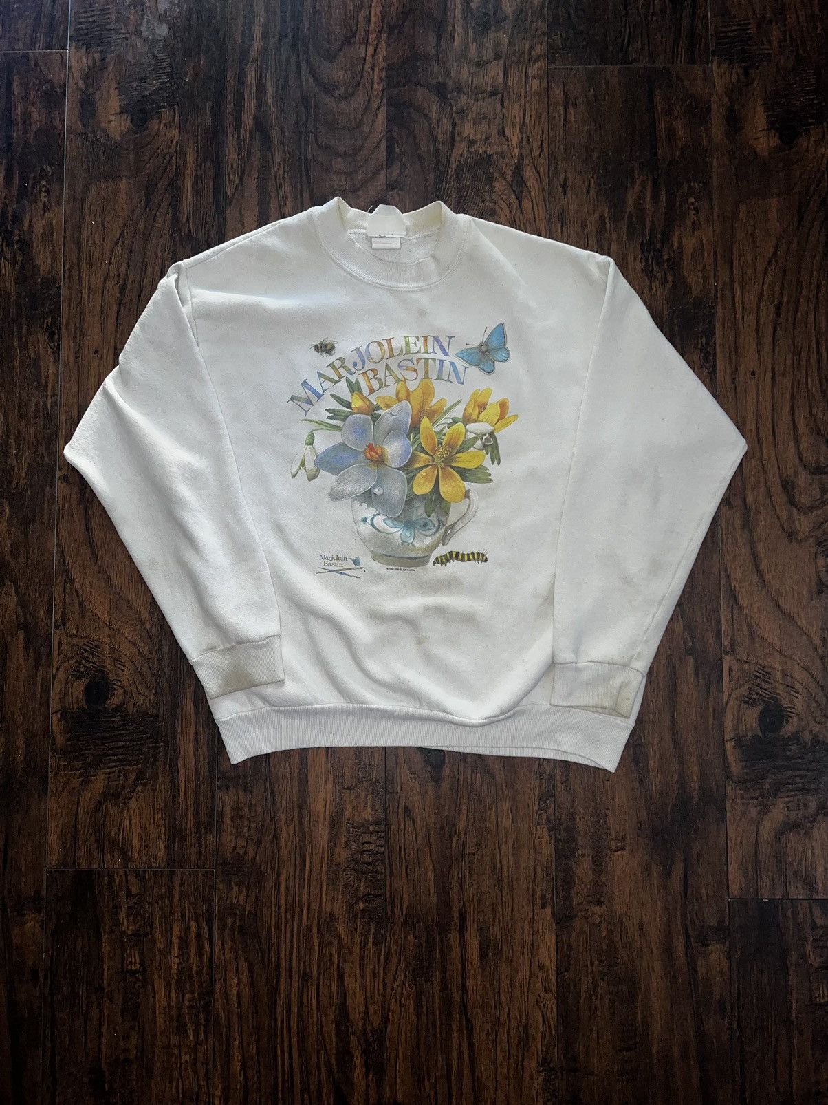 Vintage 1996 flower pot Sweatshirt Size L / US 10 / IT 46 - 1 Thumbnail