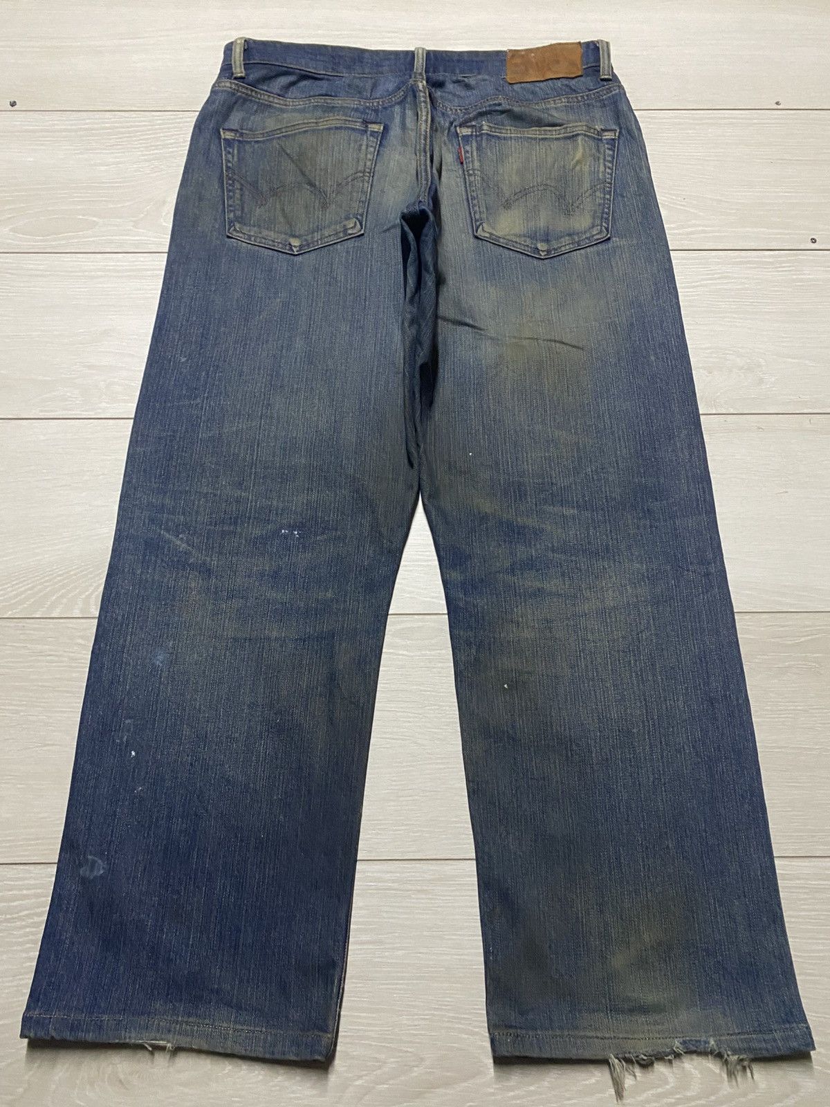 Japanese Brand Vintage Japanese Brand Edwin 503 Mud Wash Distressed Jeans Size US 34 / EU 50 - 2 Thumbnail
