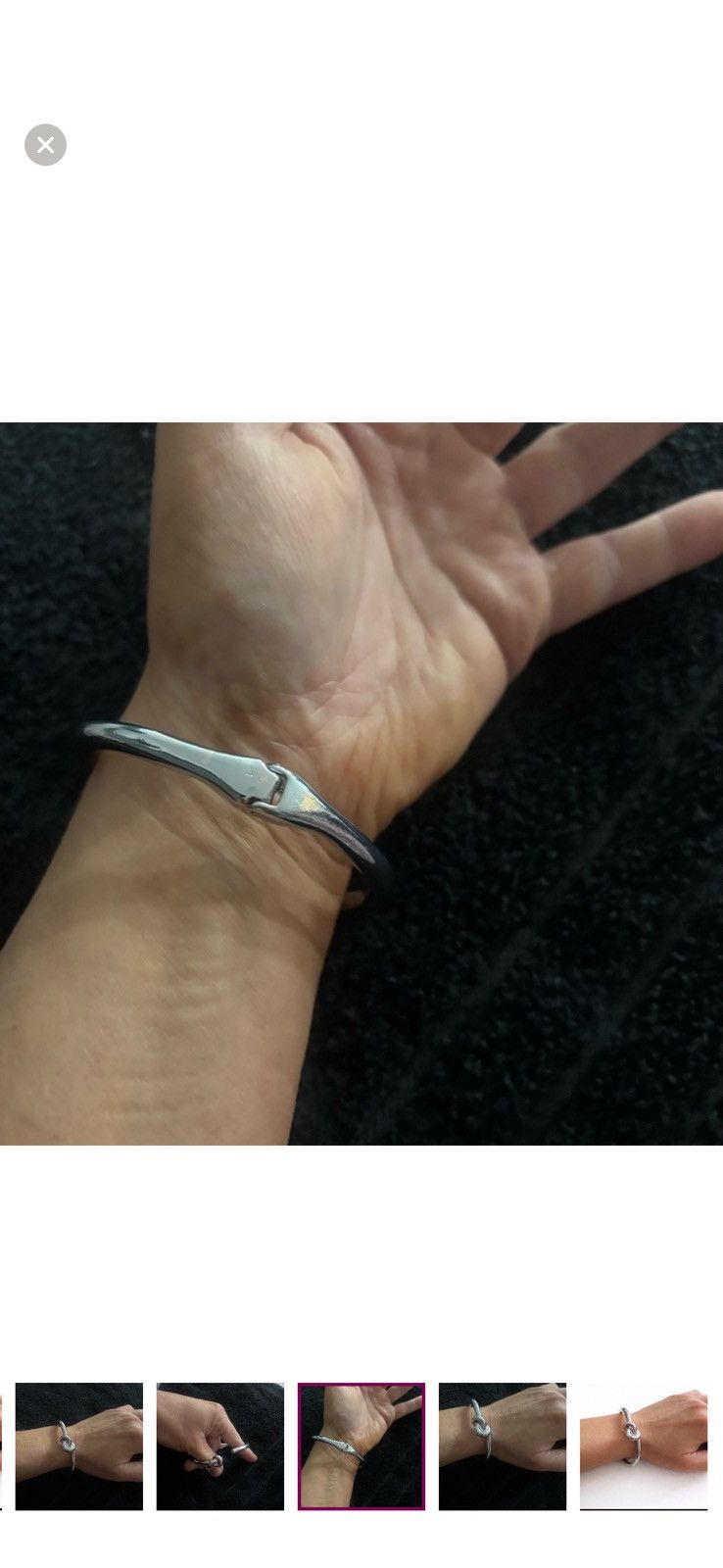 Other Silver Knot Cuff Bracelet - Women's Jewelry Size ONE SIZE - 3 Thumbnail