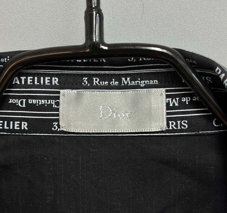 Dior Striped Letter Print Short Sleeve Shirt-2505 Size US M / EU 48-50 / 2 - 5 Thumbnail