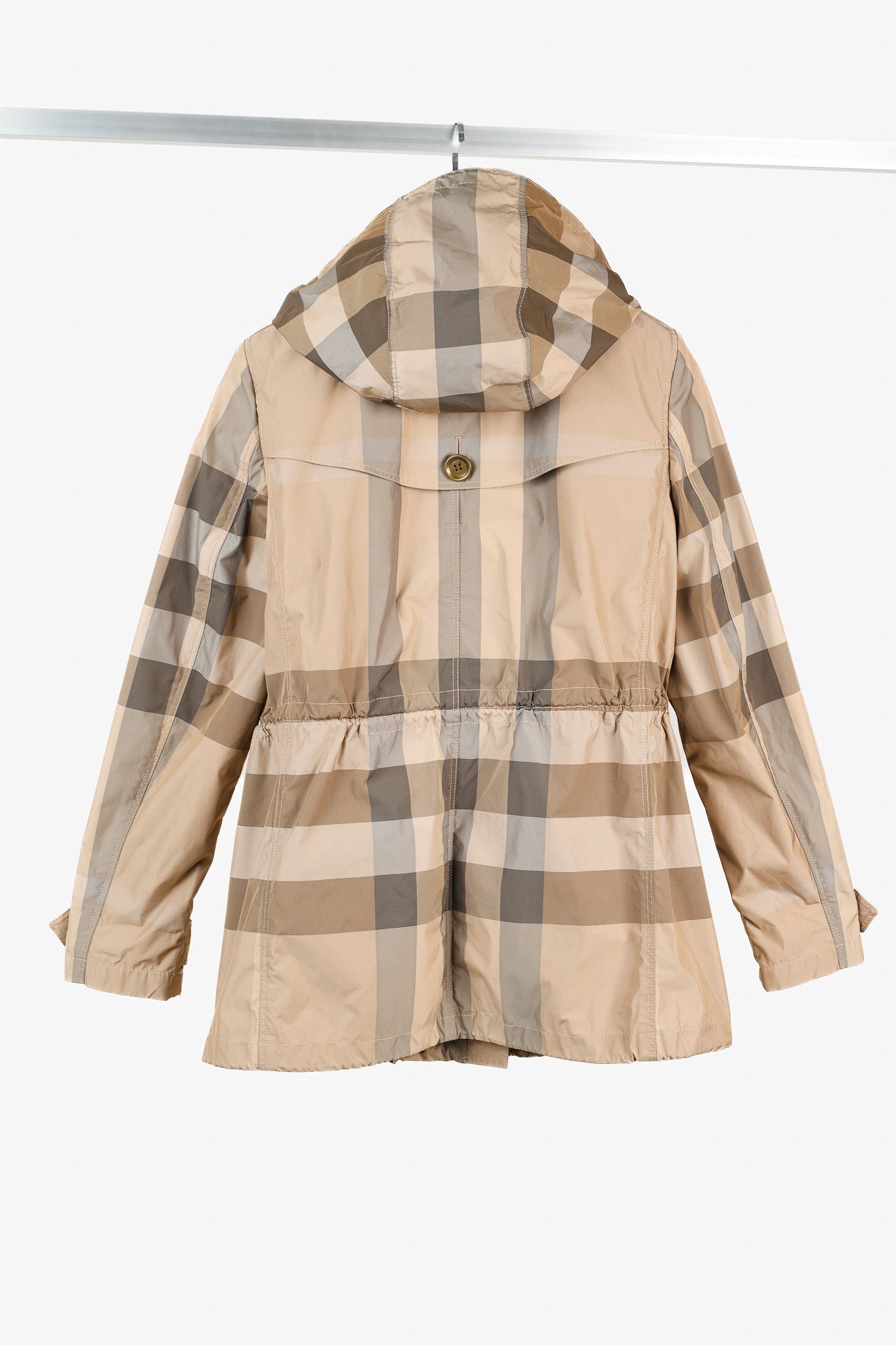 Burberry Burberry Brit Light-Brown Check Rain Jacket Size M / US 6-8 / IT 42-44 - 2 Thumbnail