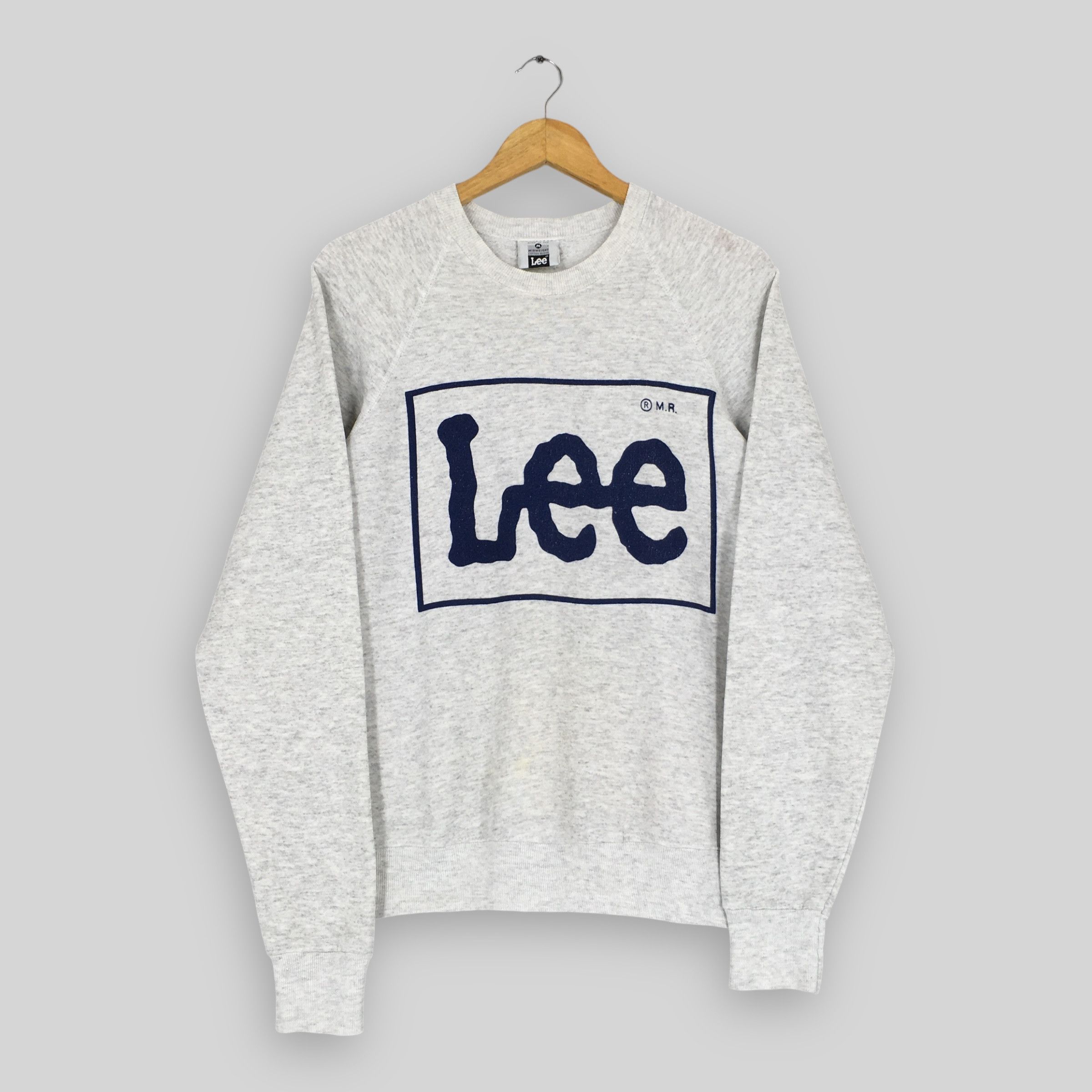 Lee × Vintage Vintage 90's Lee Usa Gray Sweatshirt Medium Size US M / EU 48-50 / 2 - 1 Thumbnail